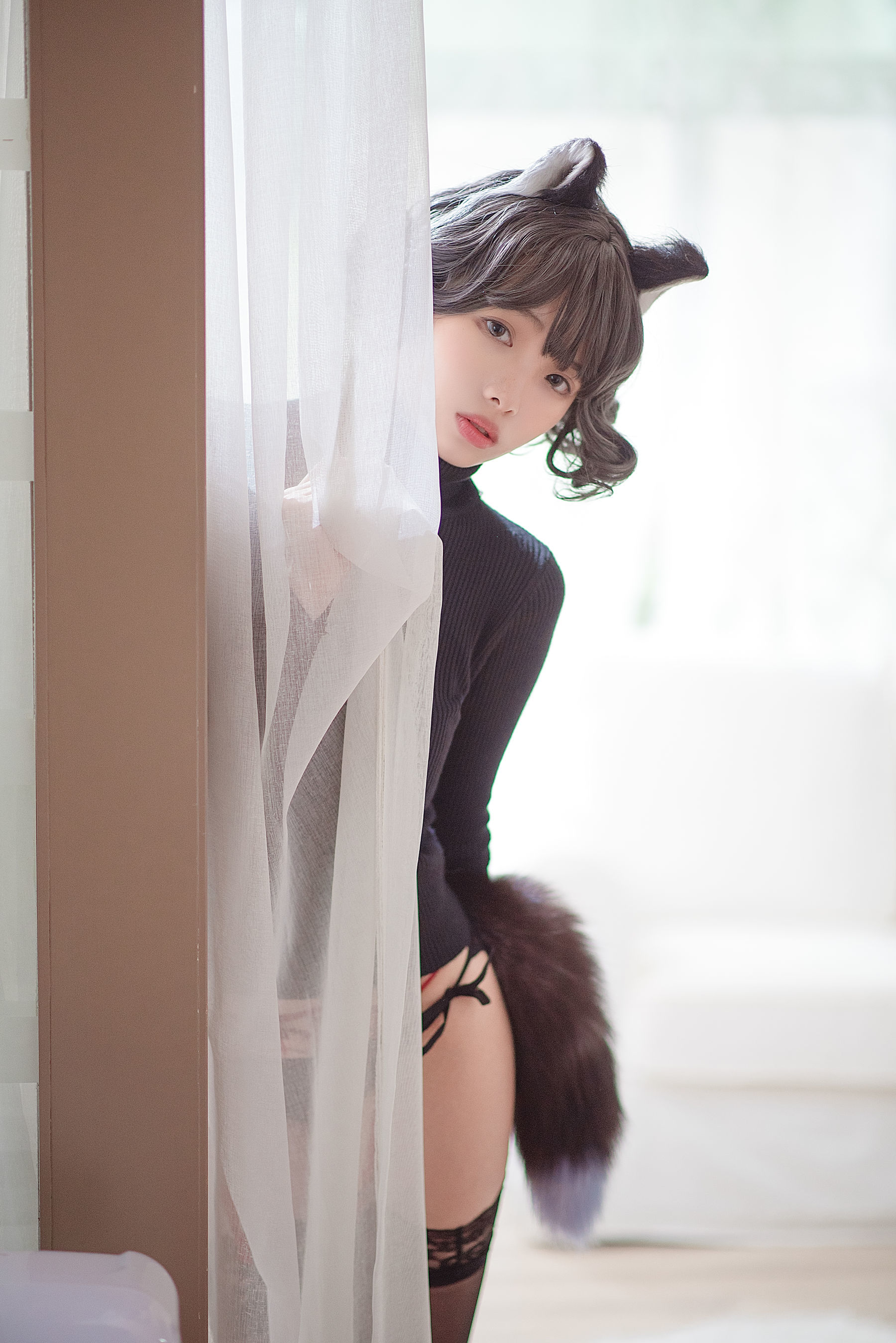 雯妹 - 黑猫内衣-图14
