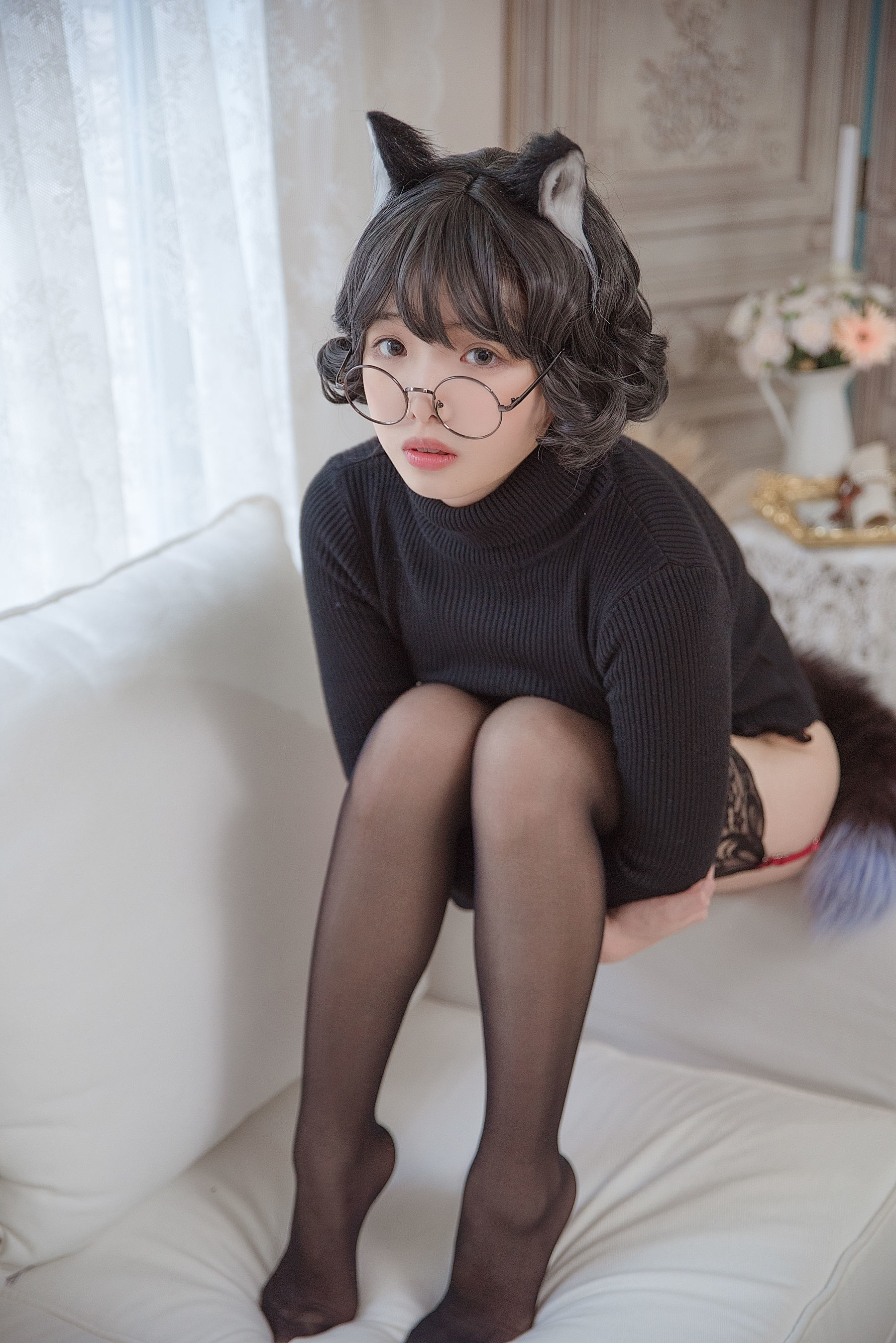 雯妹 - 黑猫内衣-图24
