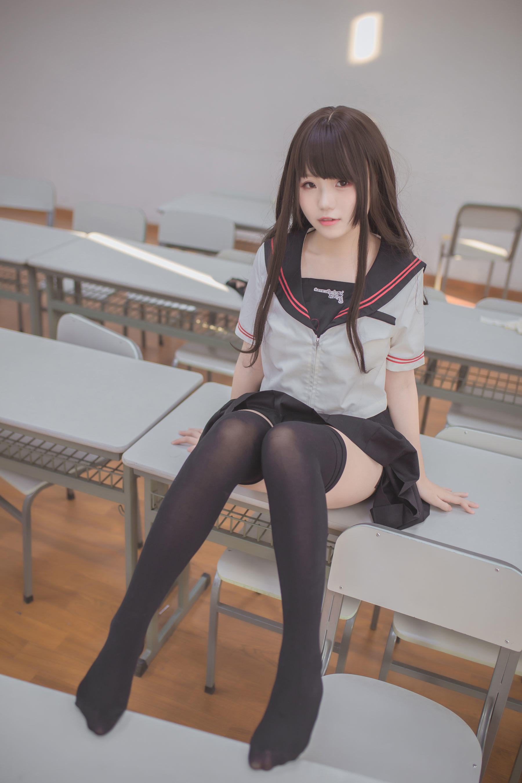 Yoko宅夏Cos - 黑丝JK-图25