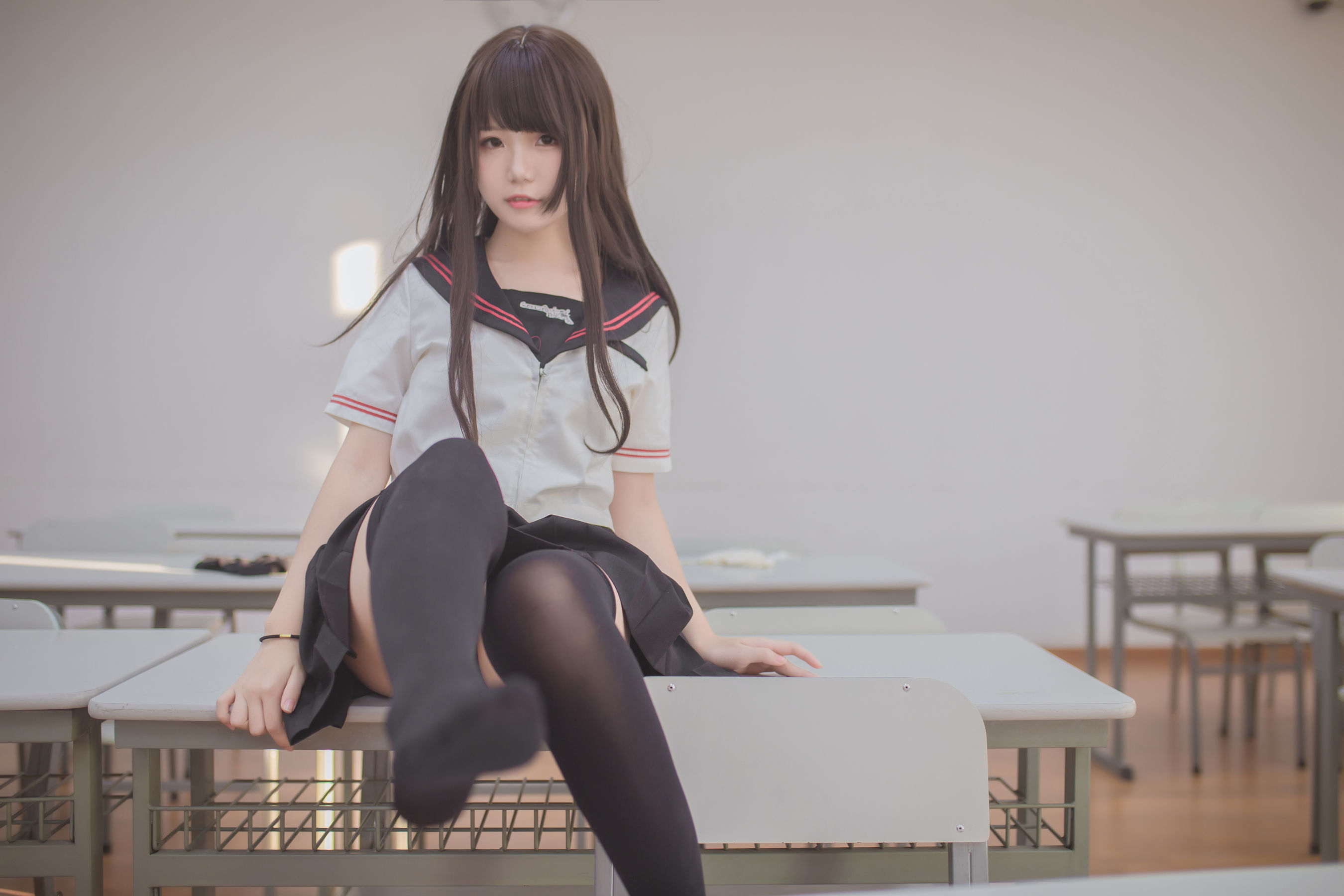 Yoko宅夏Cos - 黑丝JK-图26