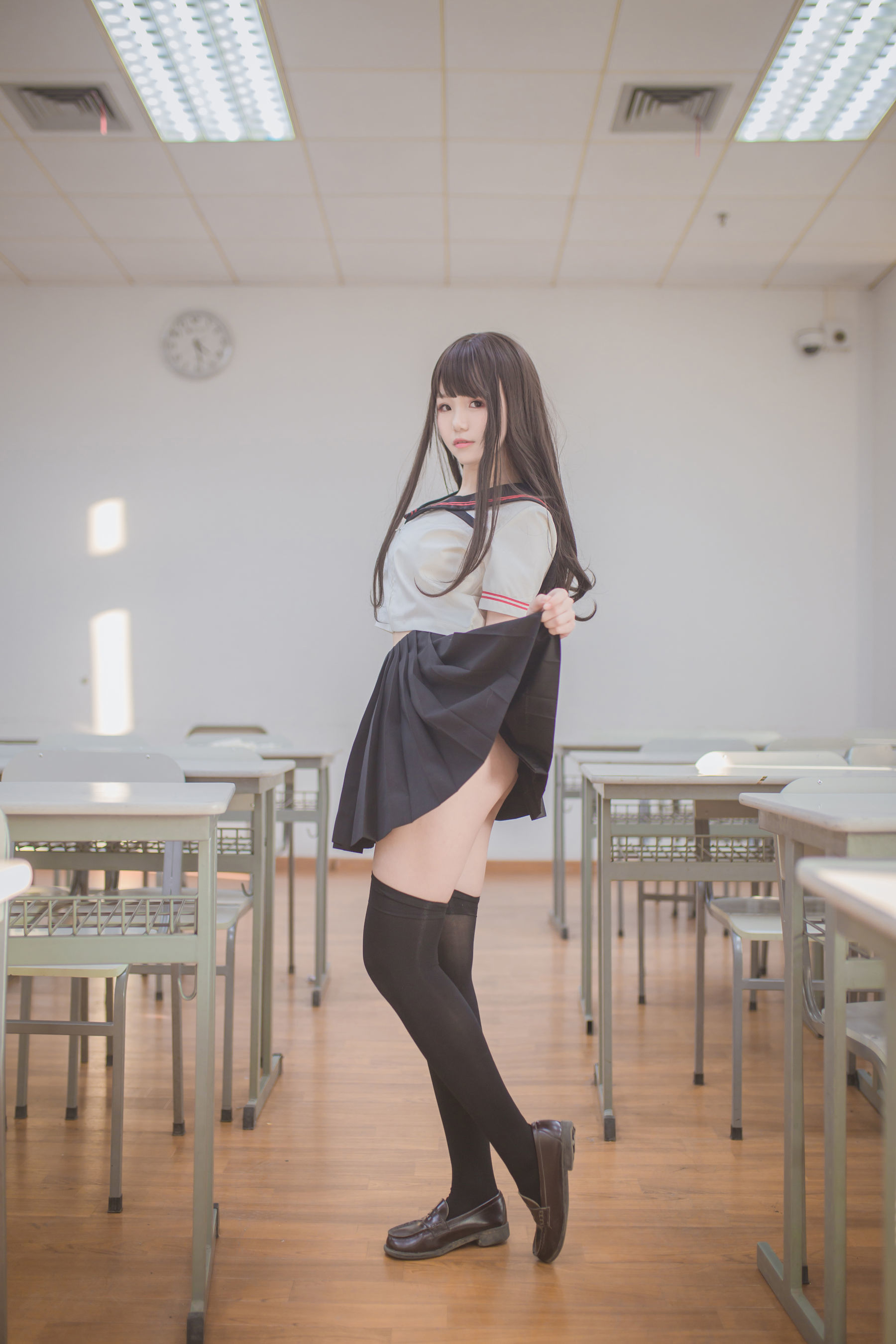 Yoko宅夏Cos - 黑丝JK-图34