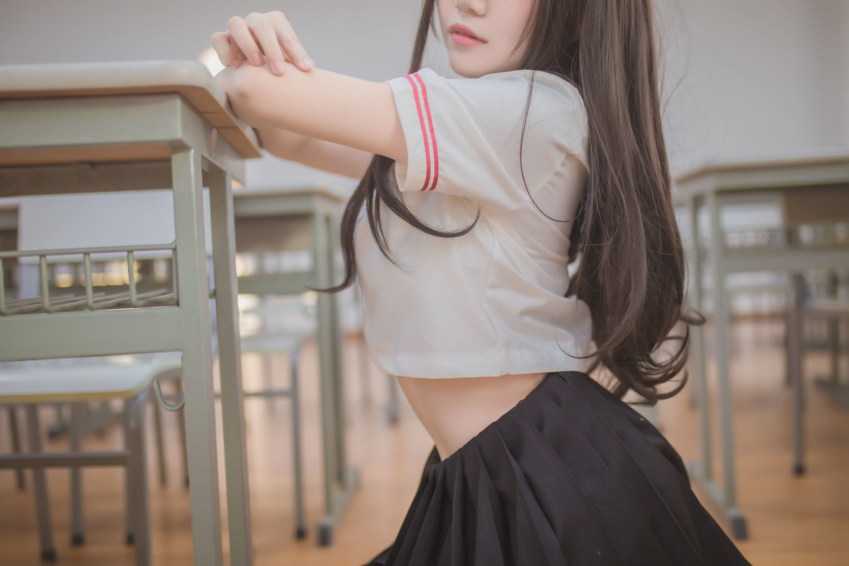 Yoko宅夏Cos - 黑丝JK-图37