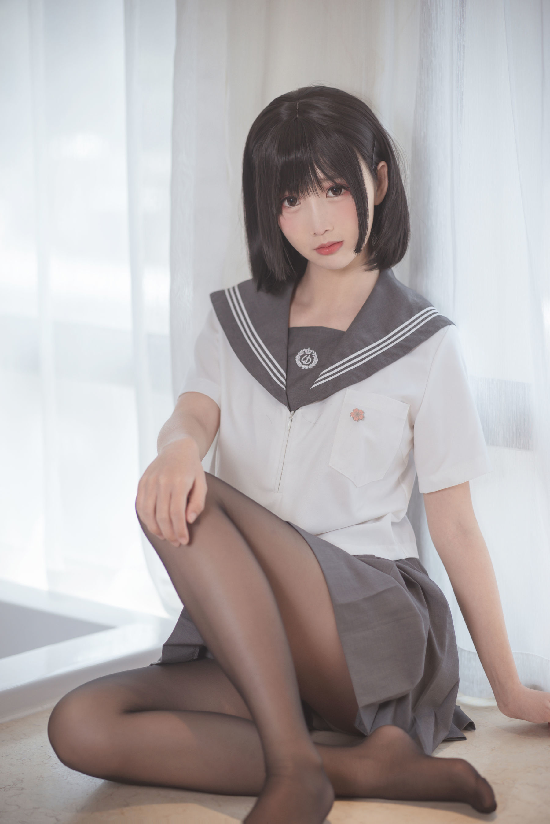 面饼仙儿 - 脑内少女 黑丝JK-图0