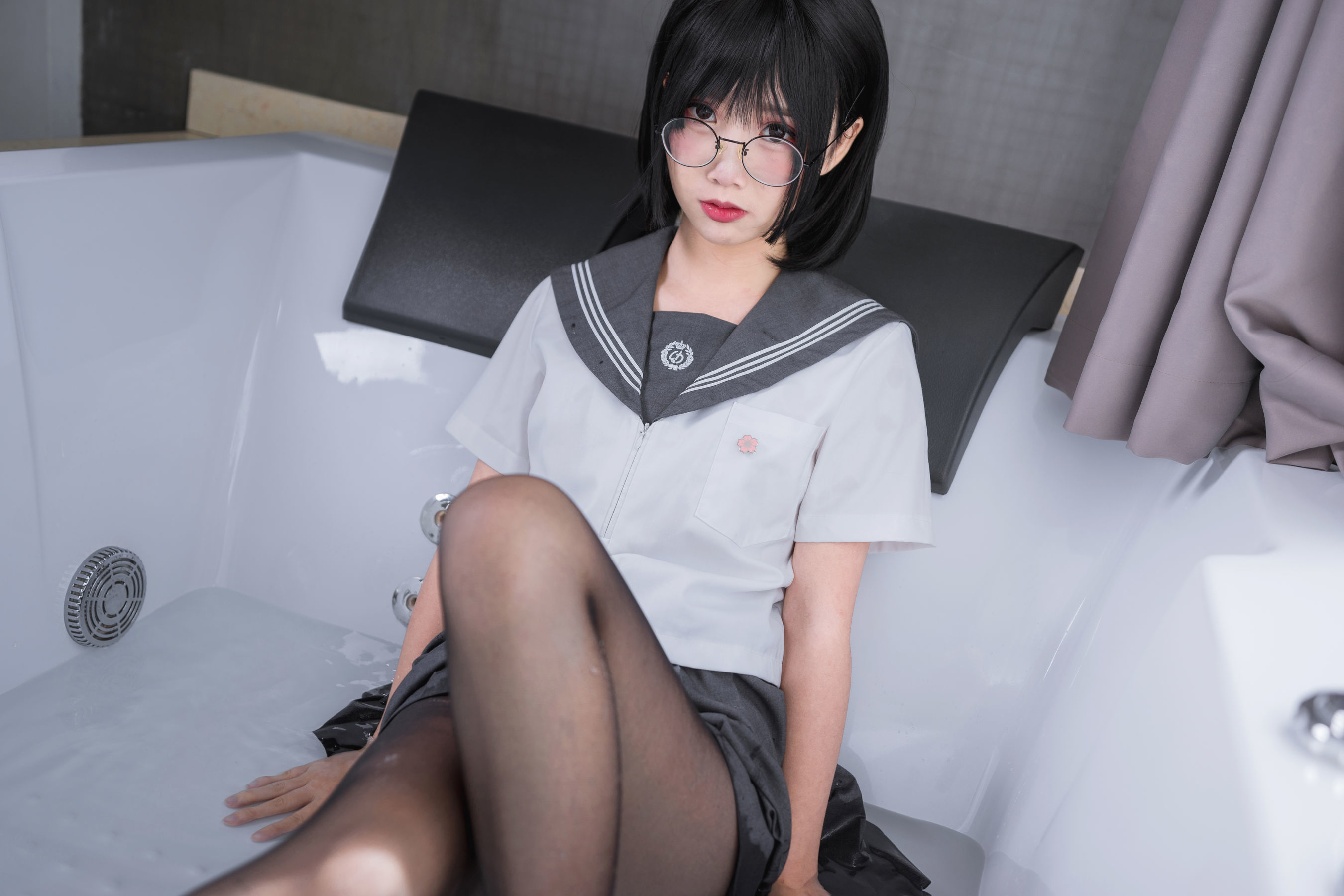 面饼仙儿 - 脑内少女 黑丝JK-图11