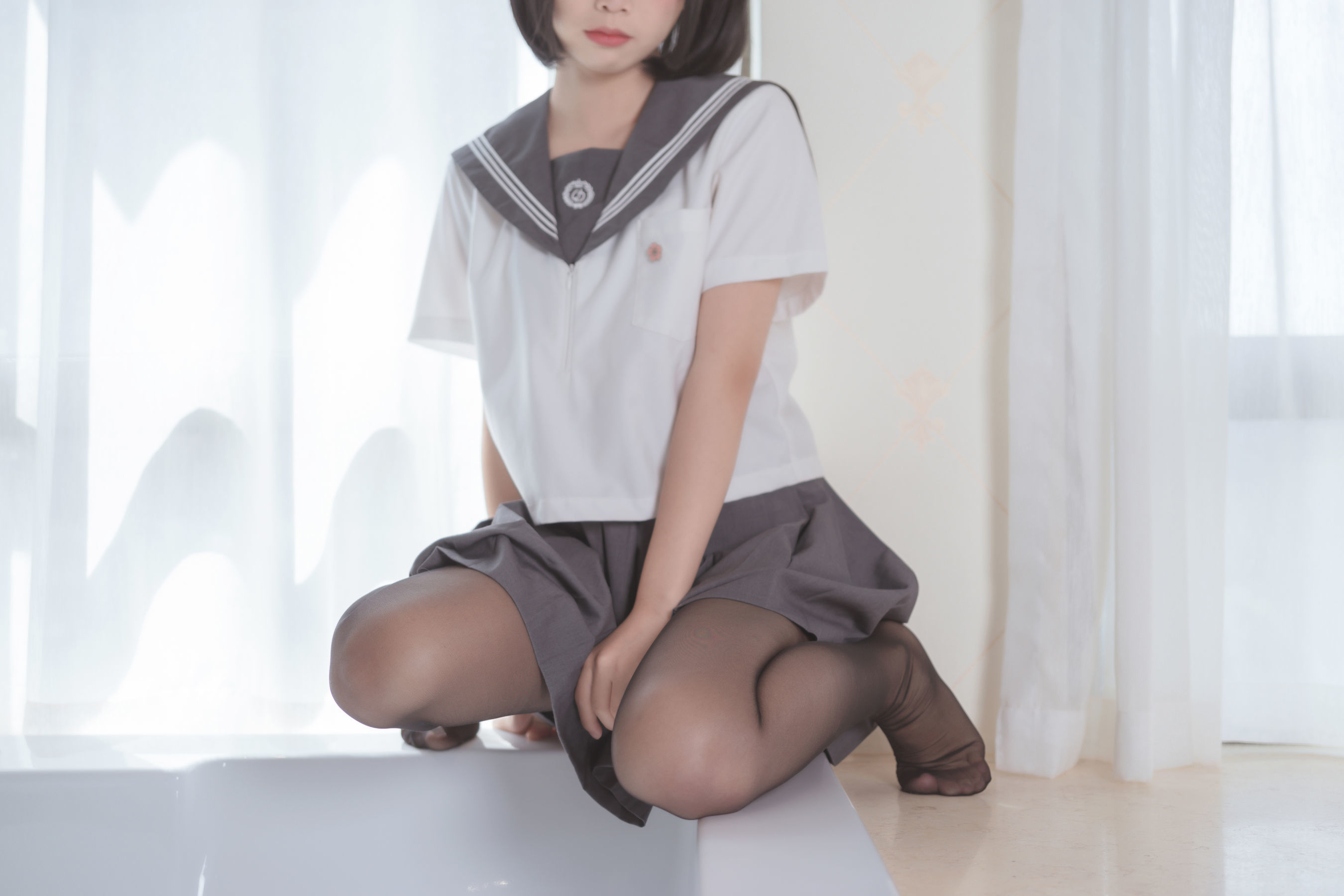 面饼仙儿 - 脑内少女 黑丝JK-图8