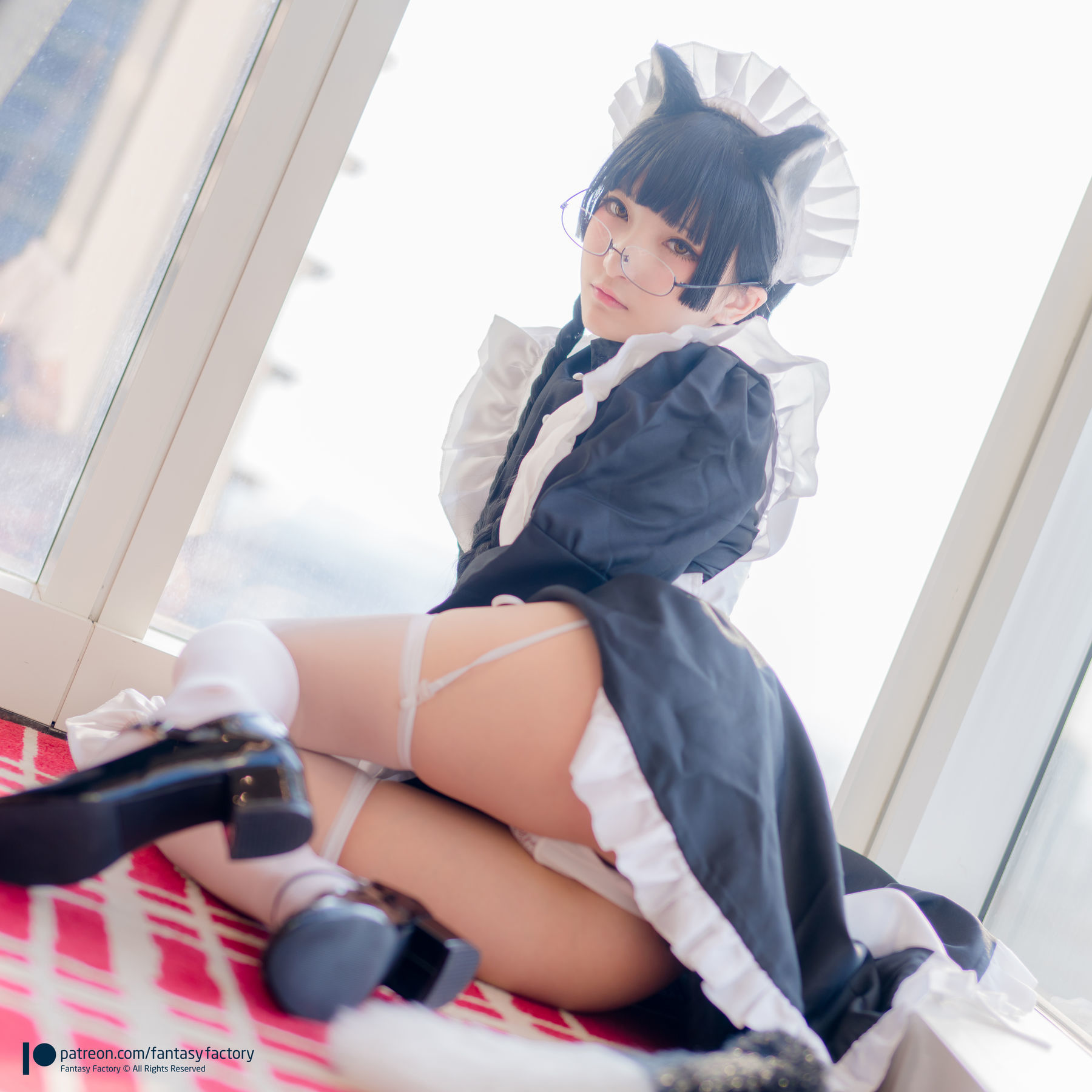 小丁Cosplay - 黑猫女仆-图10
