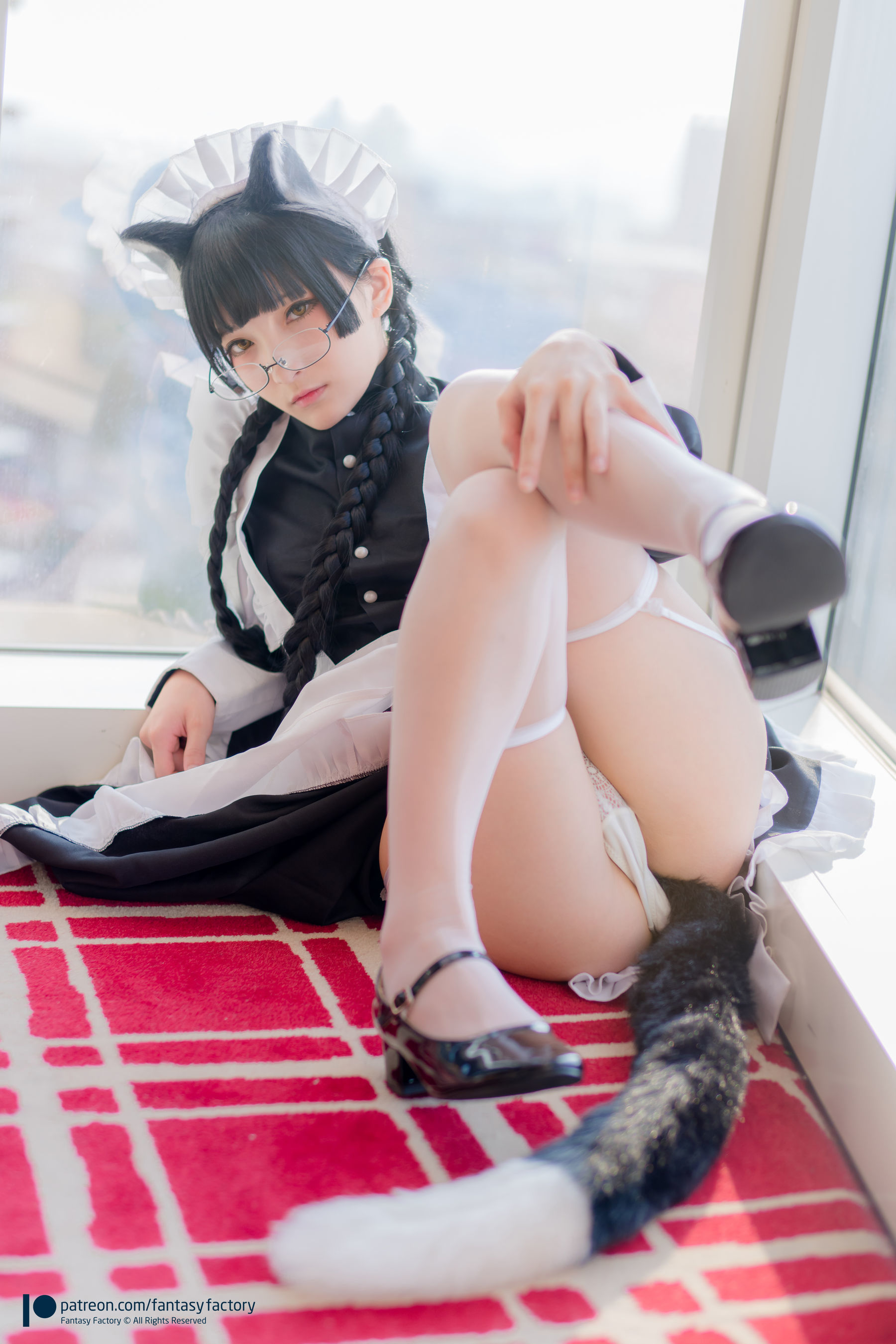 小丁Cosplay - 黑猫女仆-图12