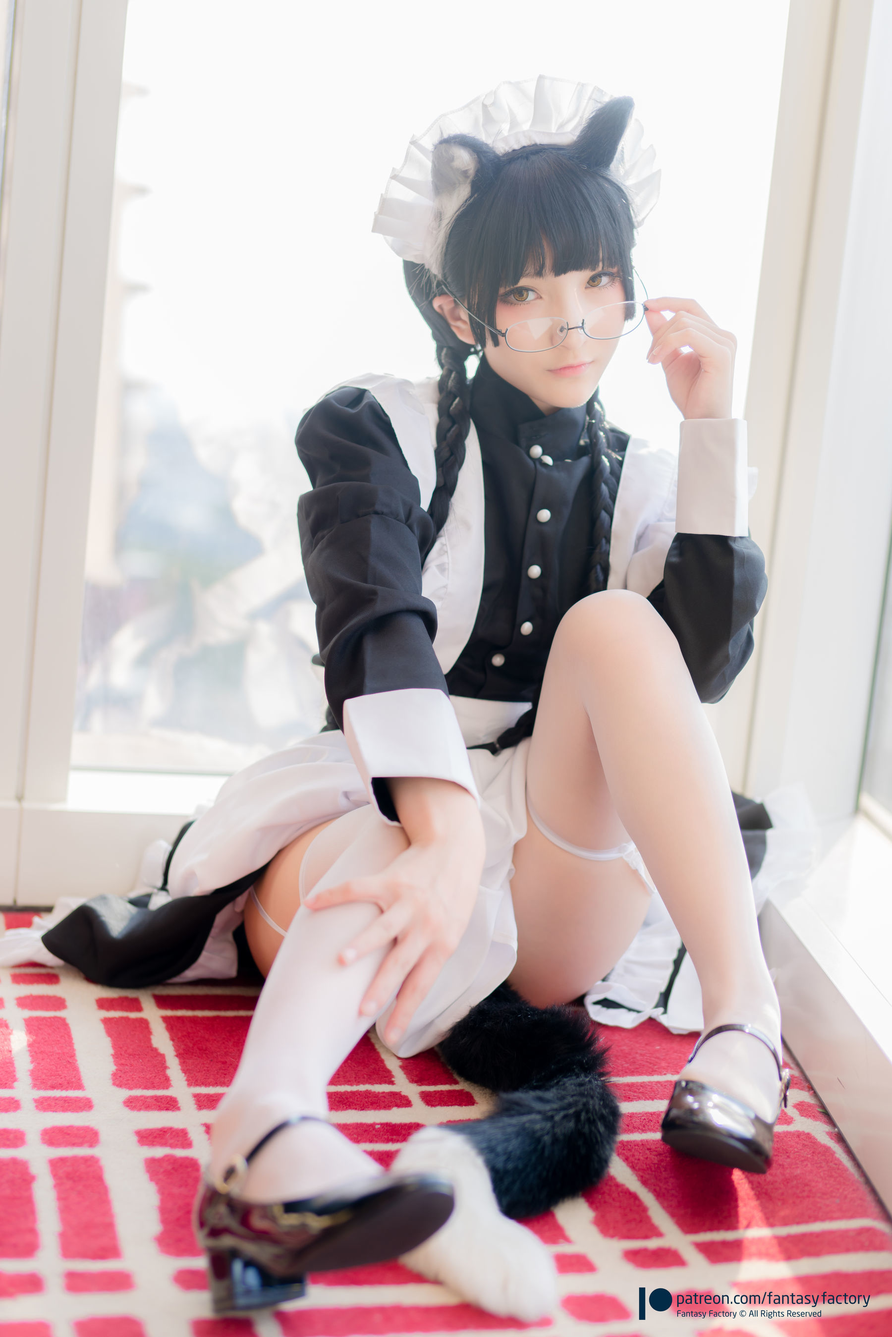 小丁Cosplay - 黑猫女仆-图17