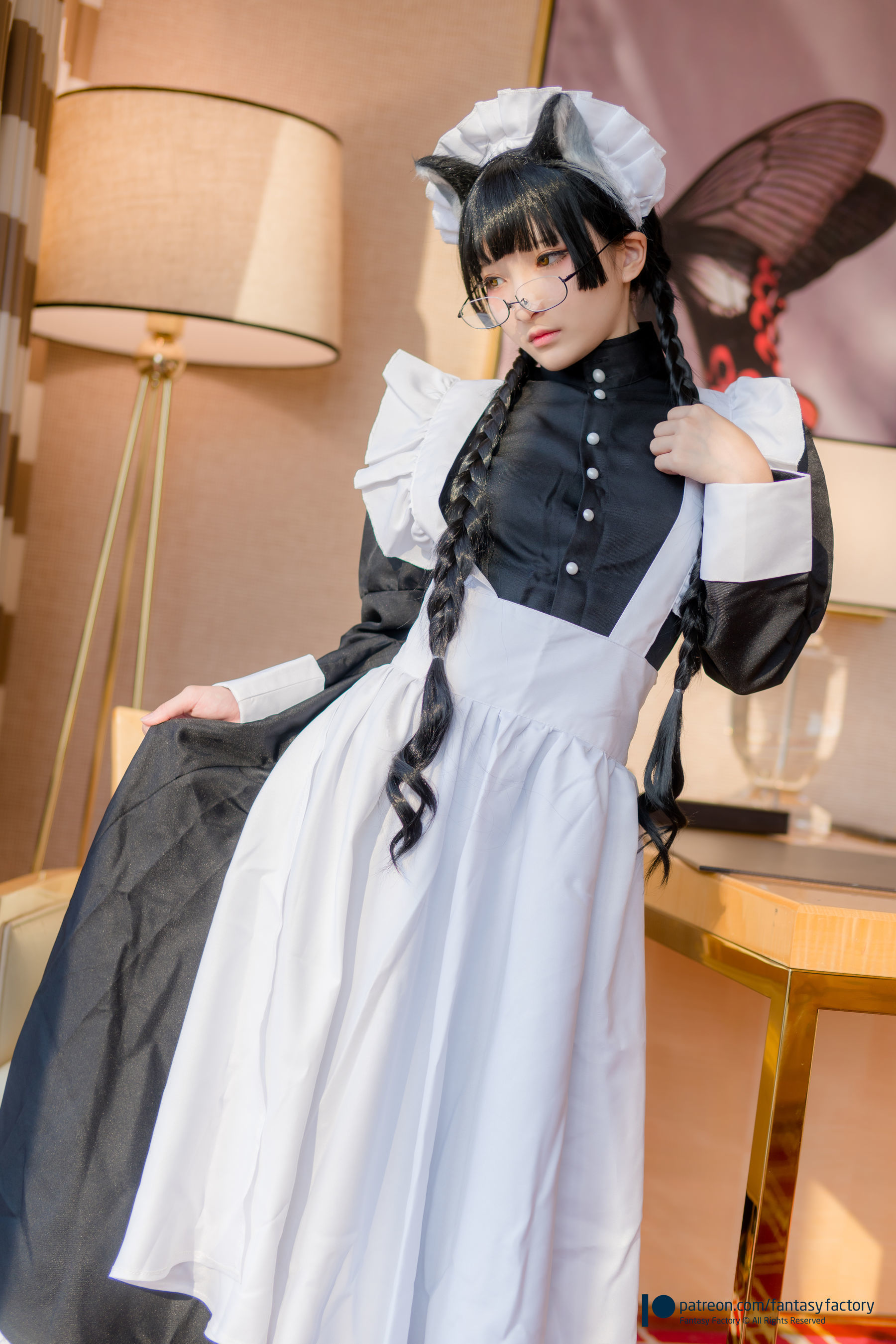 小丁Cosplay - 黑猫女仆-图19