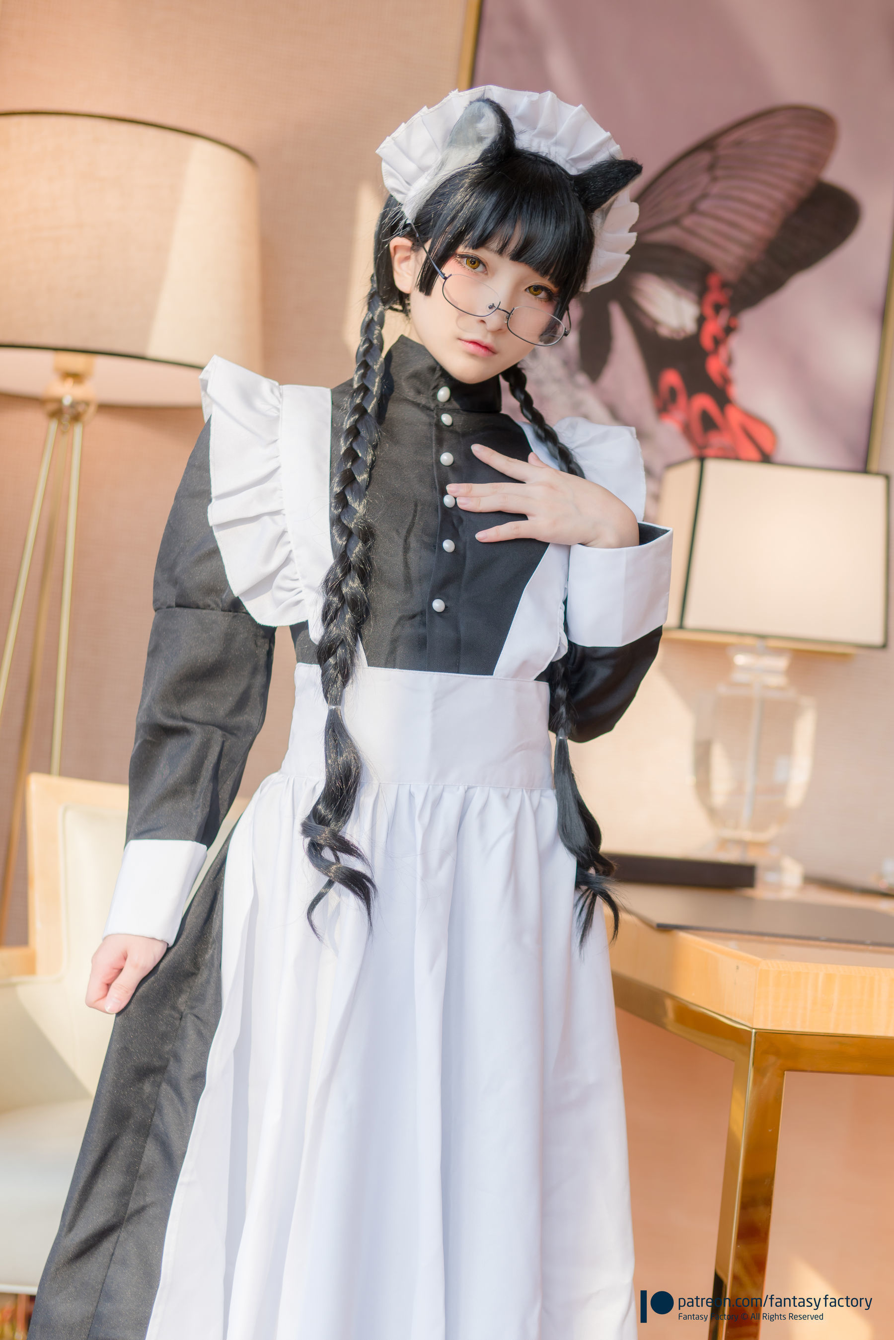 小丁Cosplay - 黑猫女仆-图20