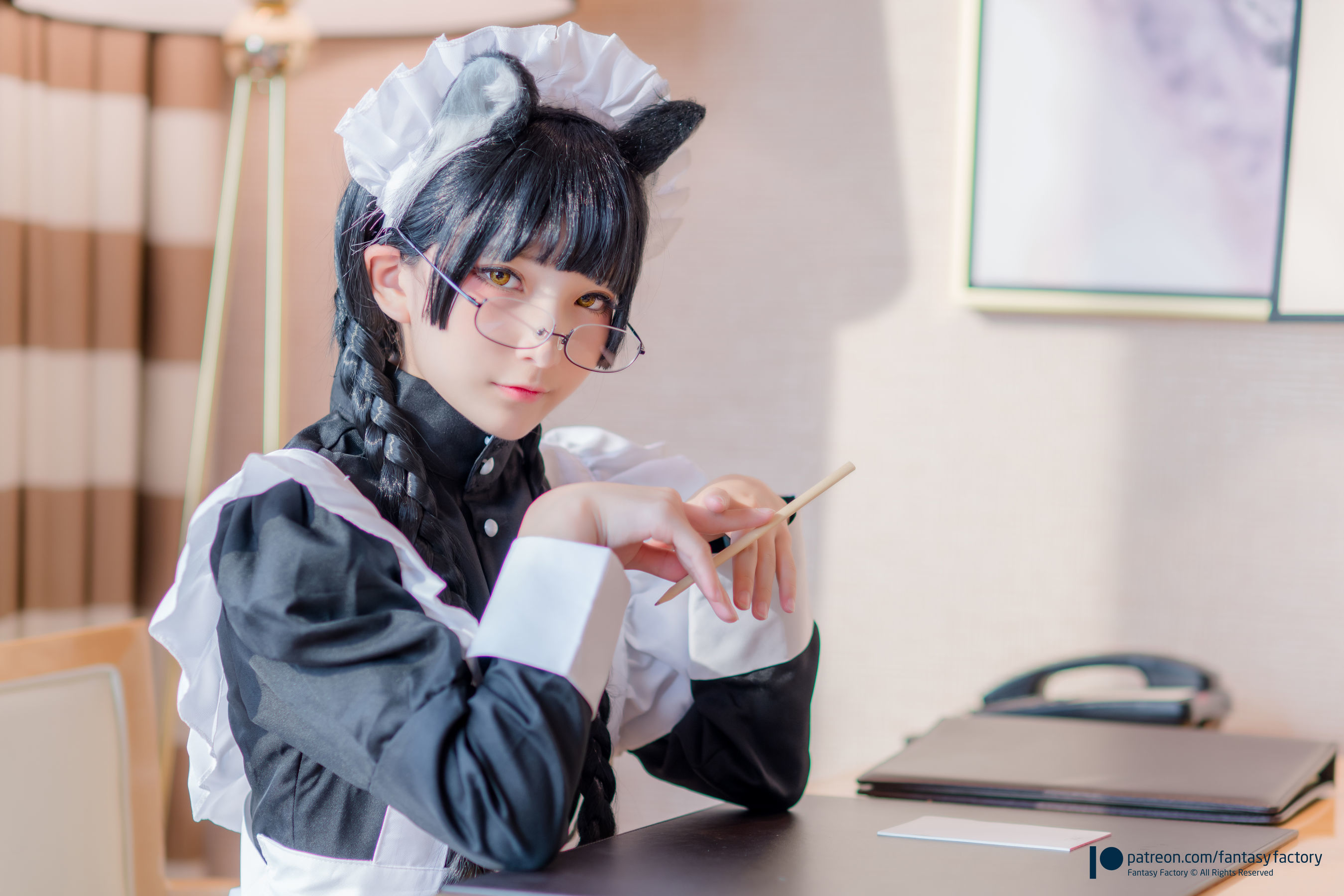 小丁Cosplay - 黑猫女仆-图25