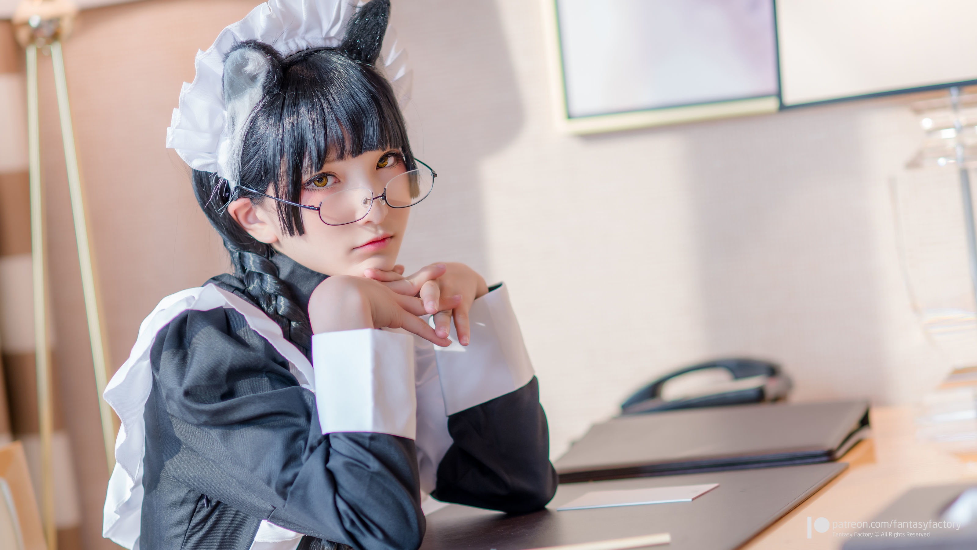 小丁Cosplay - 黑猫女仆-图26