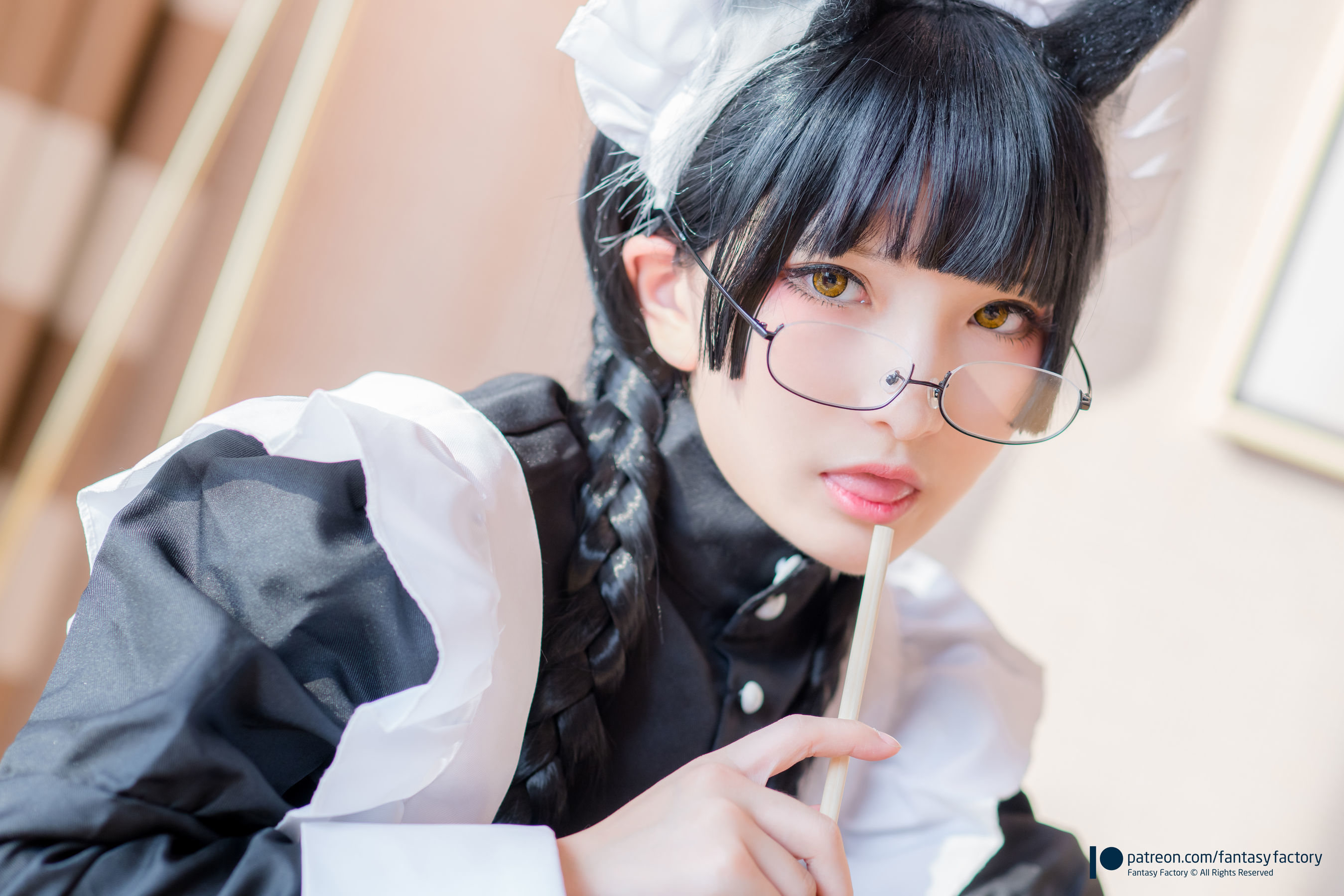 小丁Cosplay - 黑猫女仆-图27