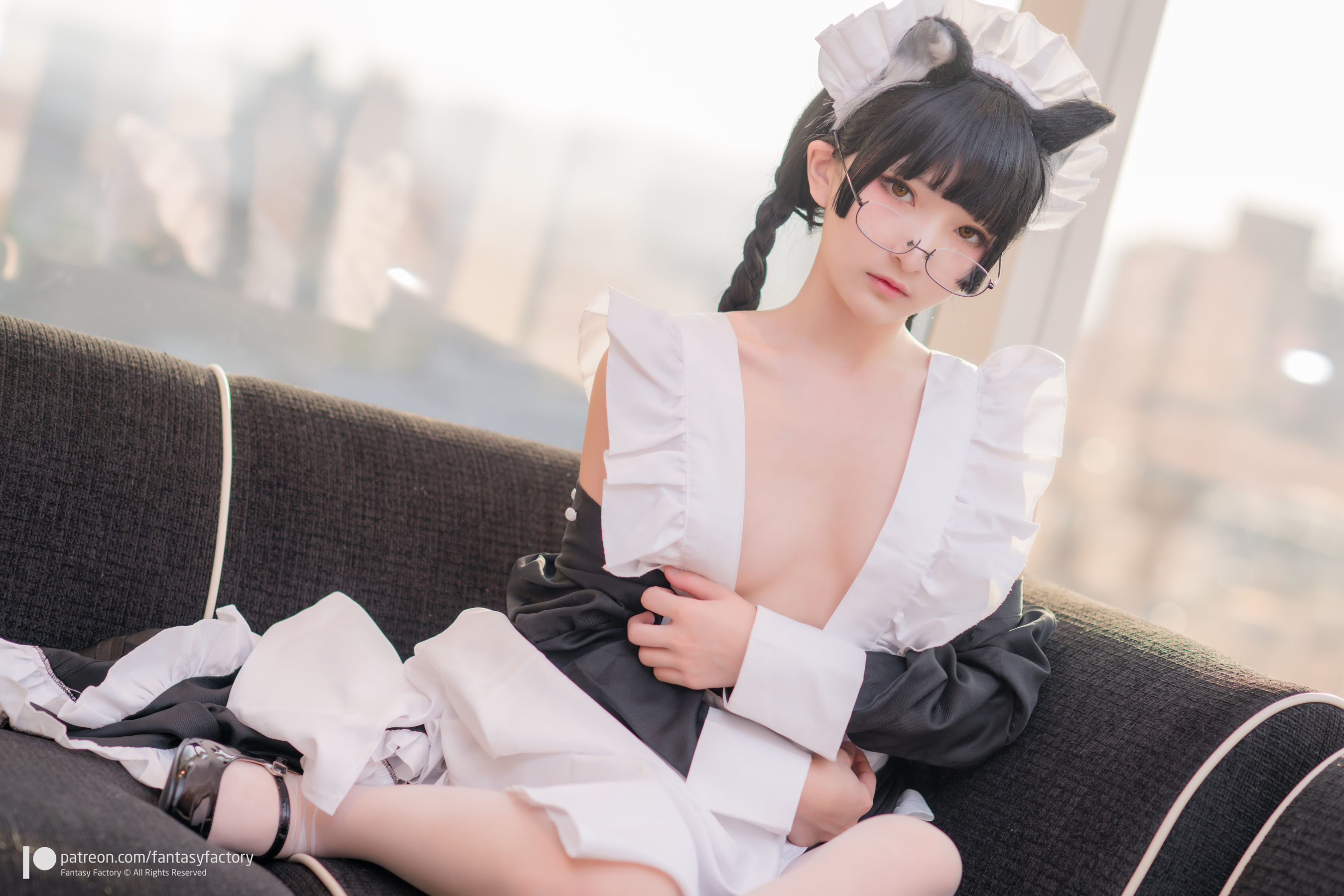 小丁Cosplay - 黑猫女仆-图36