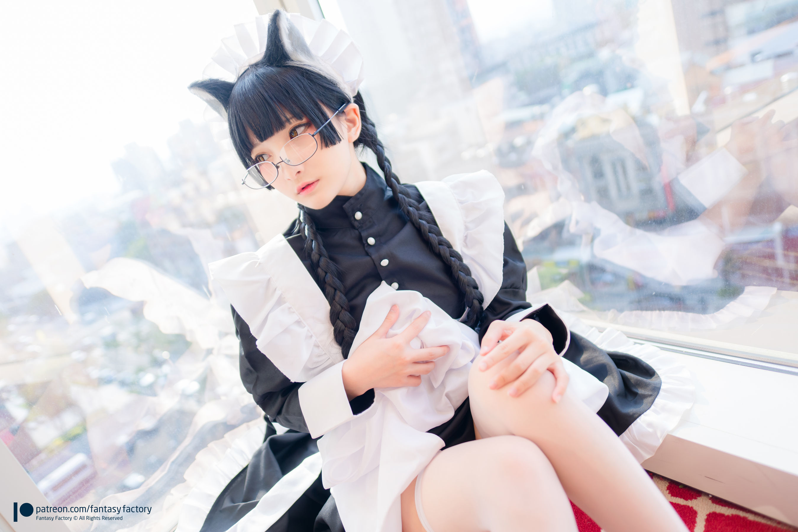 小丁Cosplay - 黑猫女仆-图4