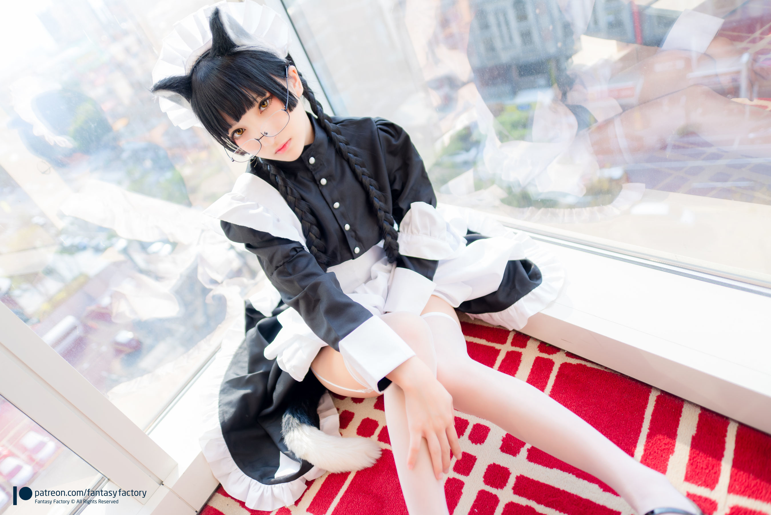 小丁Cosplay - 黑猫女仆-图6