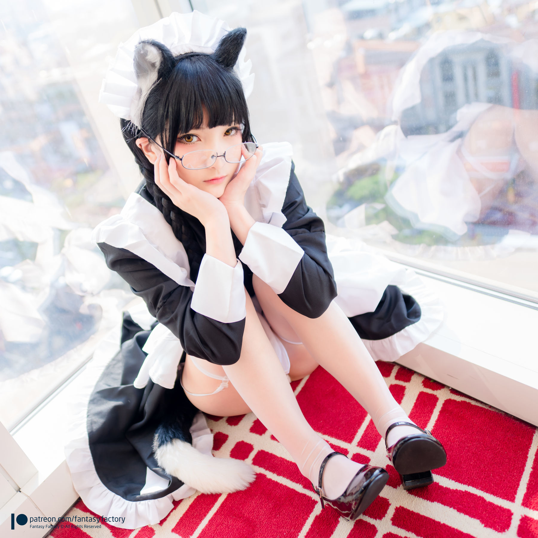 小丁Cosplay - 黑猫女仆-图7
