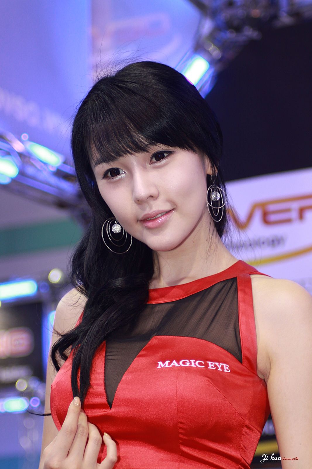 李智友 - 红裙制服车模-图15