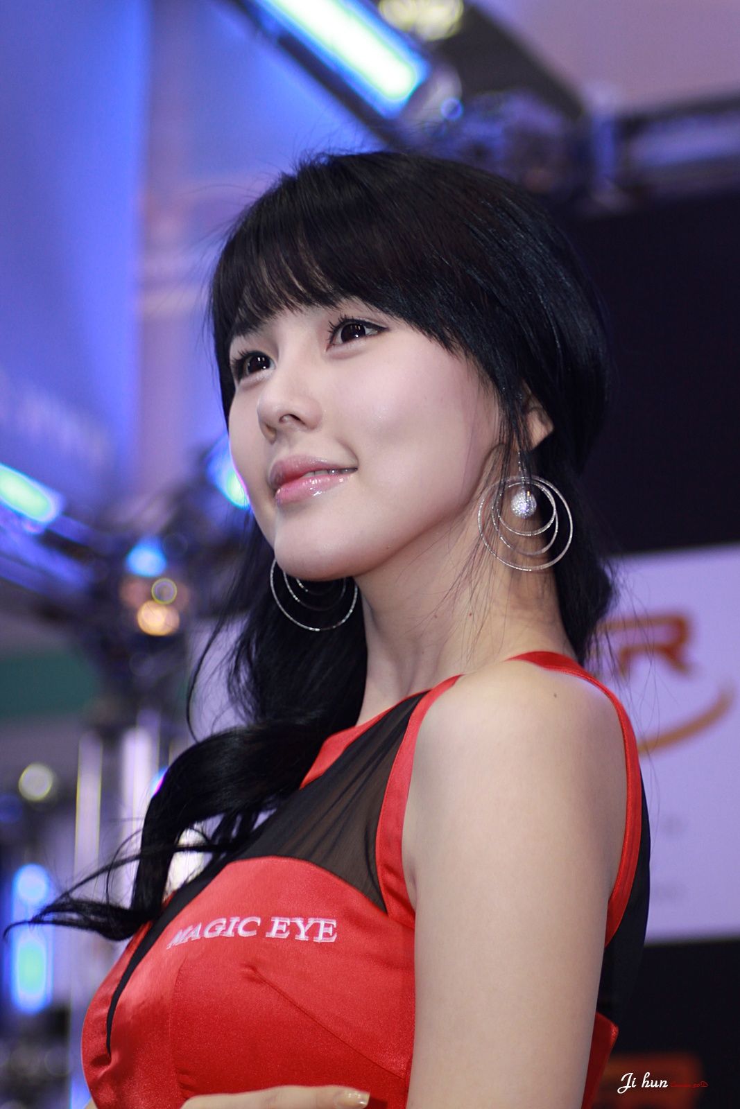 李智友 - 红裙制服车模-图17