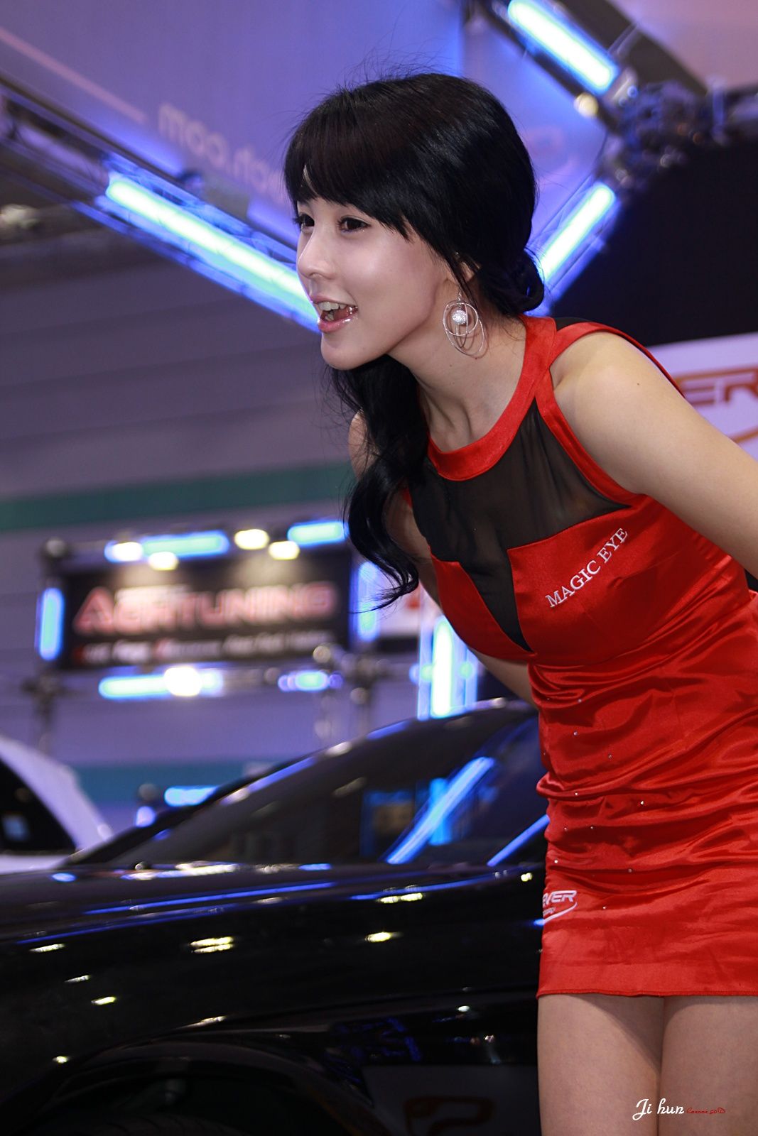 李智友 - 红裙制服车模-图33