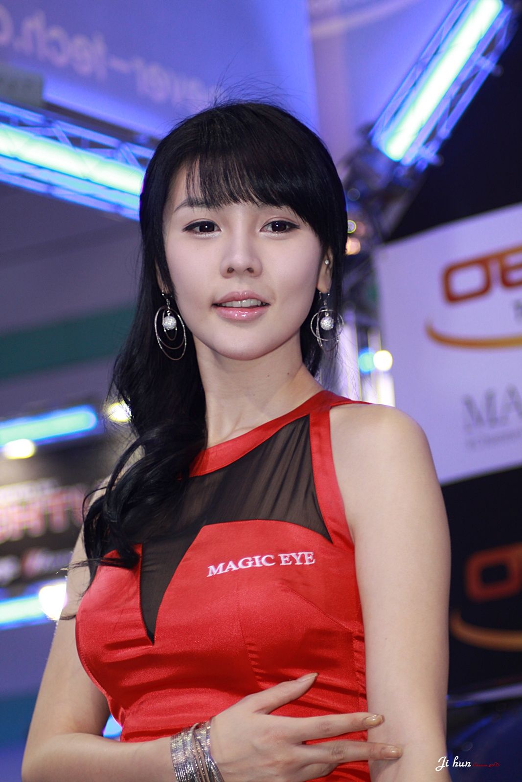 李智友 - 红裙制服车模-图38