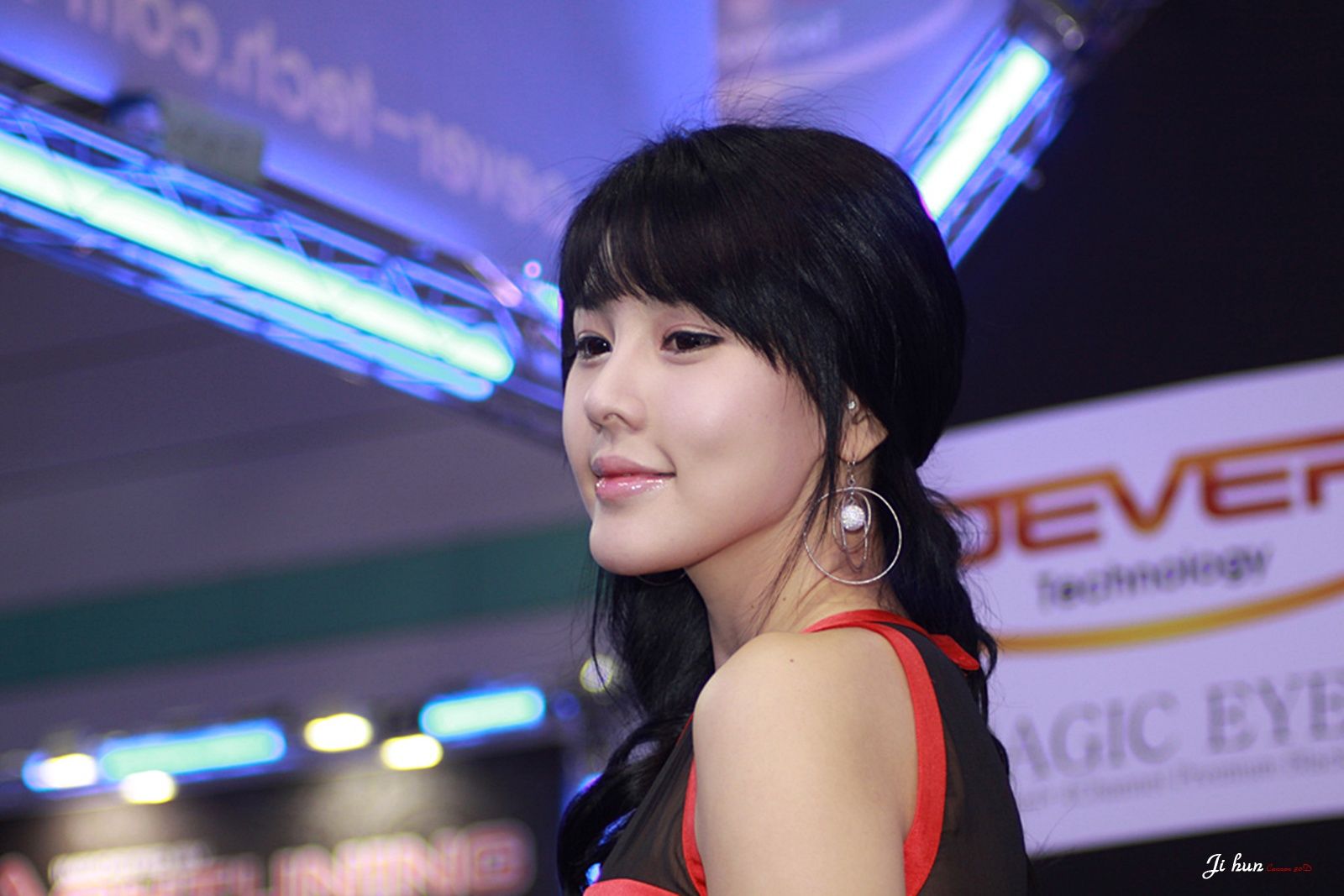 李智友 - 红裙制服车模-图41