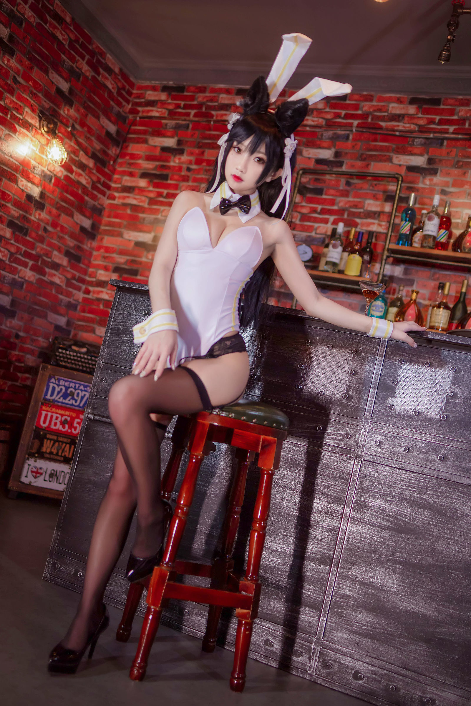 鬼畜瑶 - 酒吧兔女郎-图12