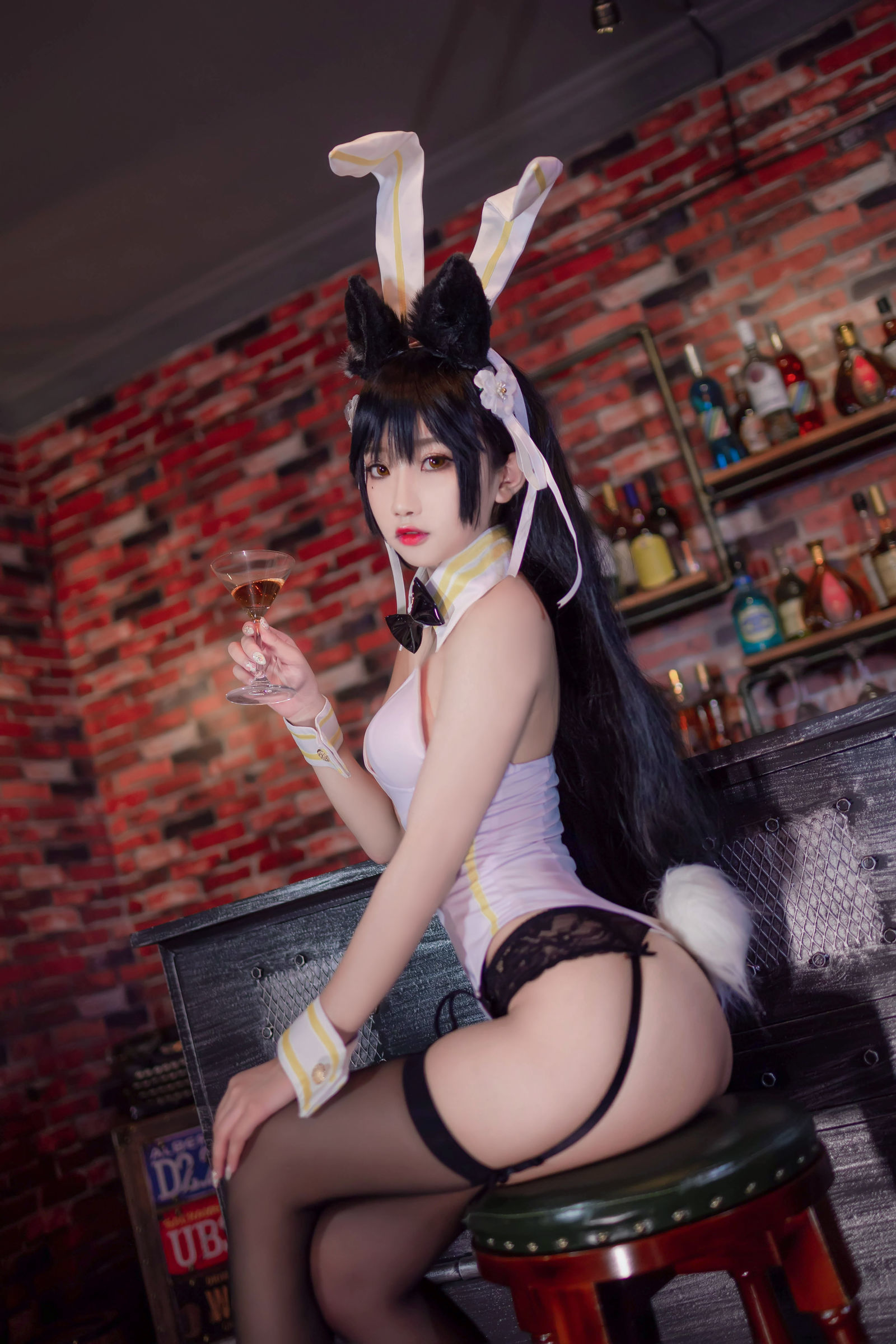 鬼畜瑶 - 酒吧兔女郎-图13