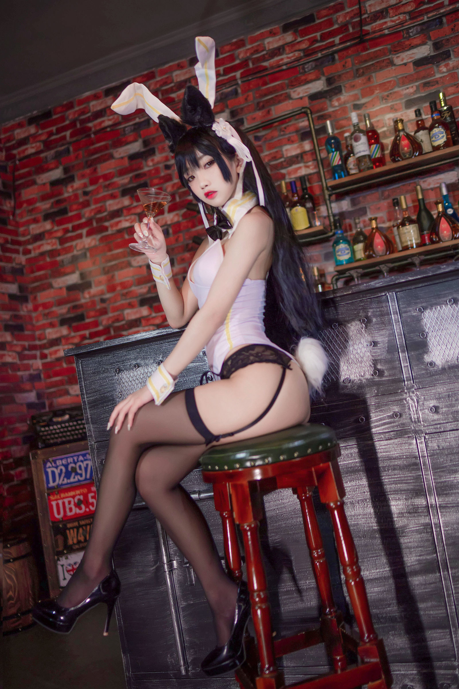鬼畜瑶 - 酒吧兔女郎-图14
