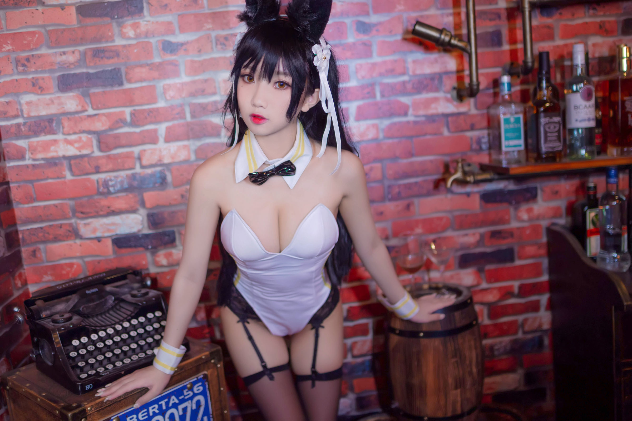 鬼畜瑶 - 酒吧兔女郎-图17