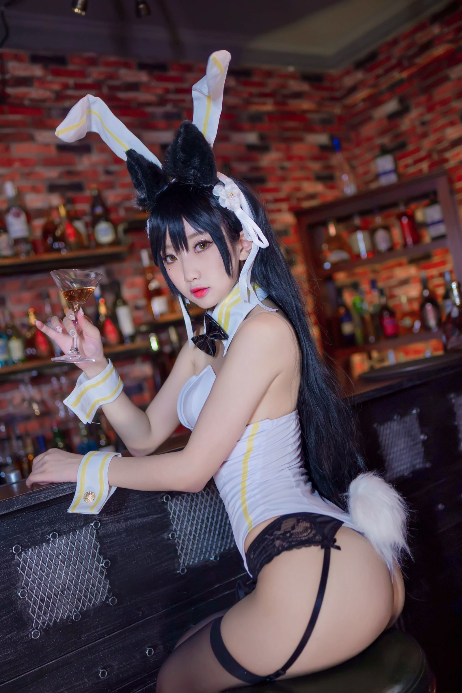 鬼畜瑶 - 酒吧兔女郎-图19