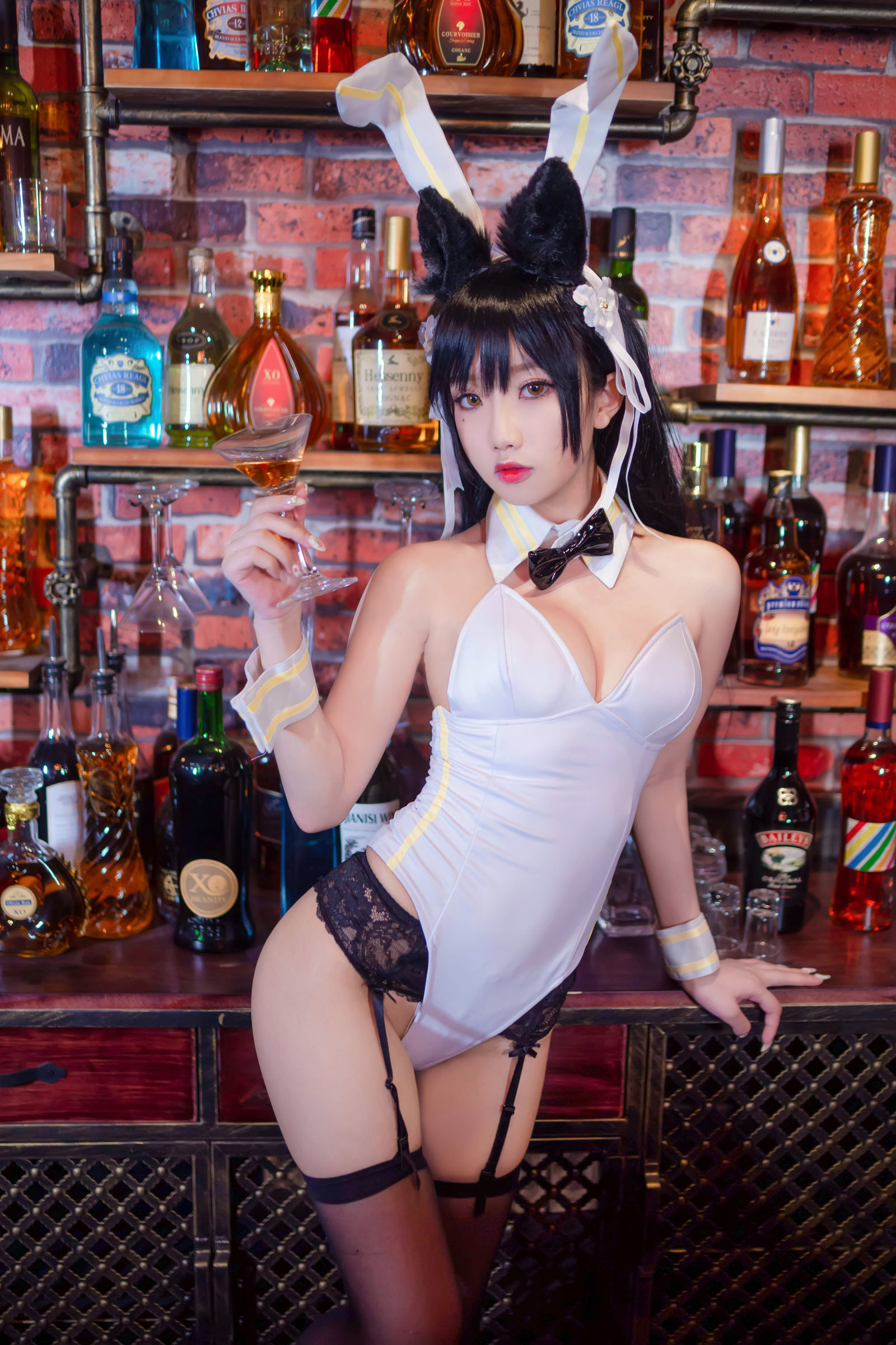 鬼畜瑶 - 酒吧兔女郎-图8