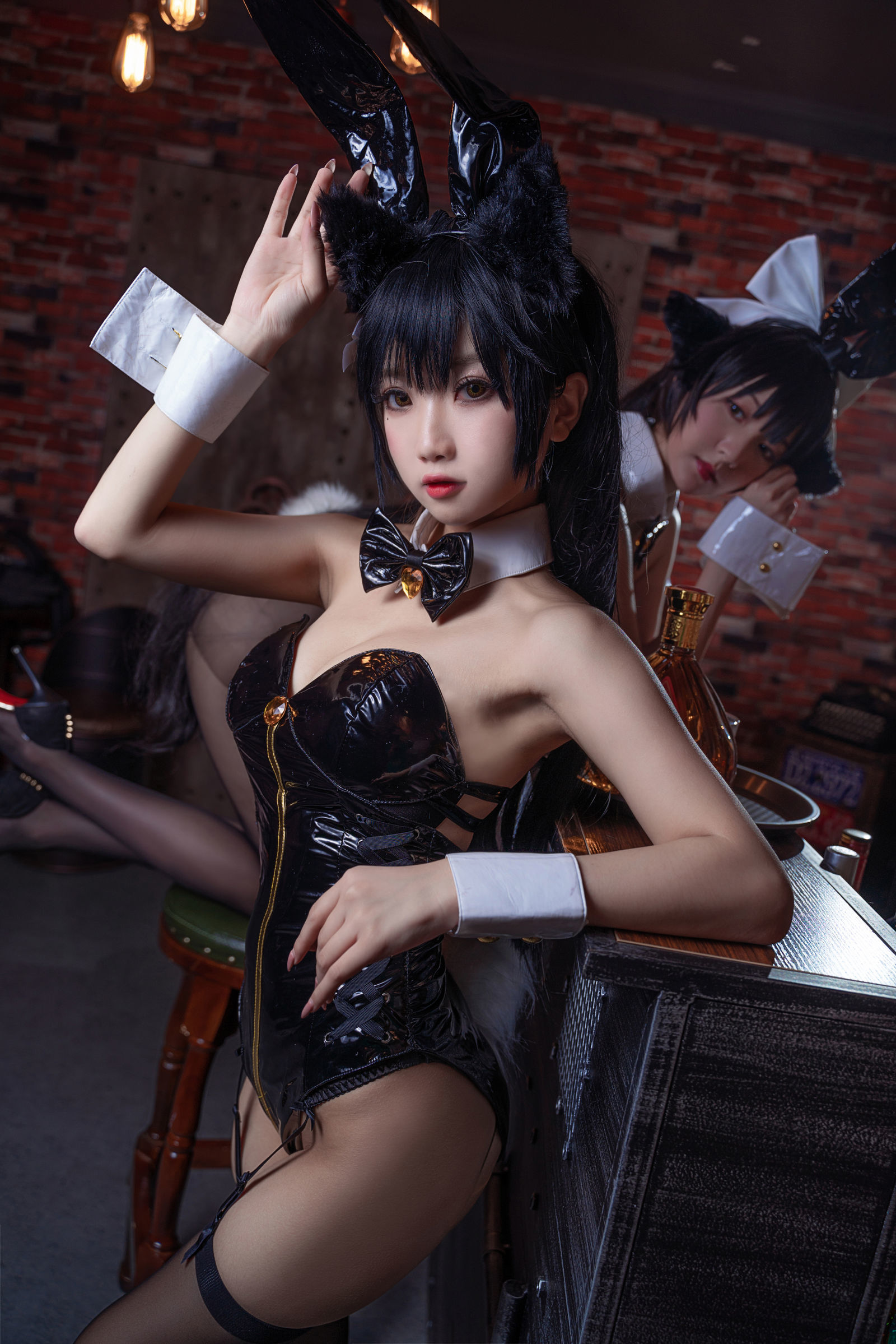 鬼畜瑶 - 黑色同人兔女郎-图14