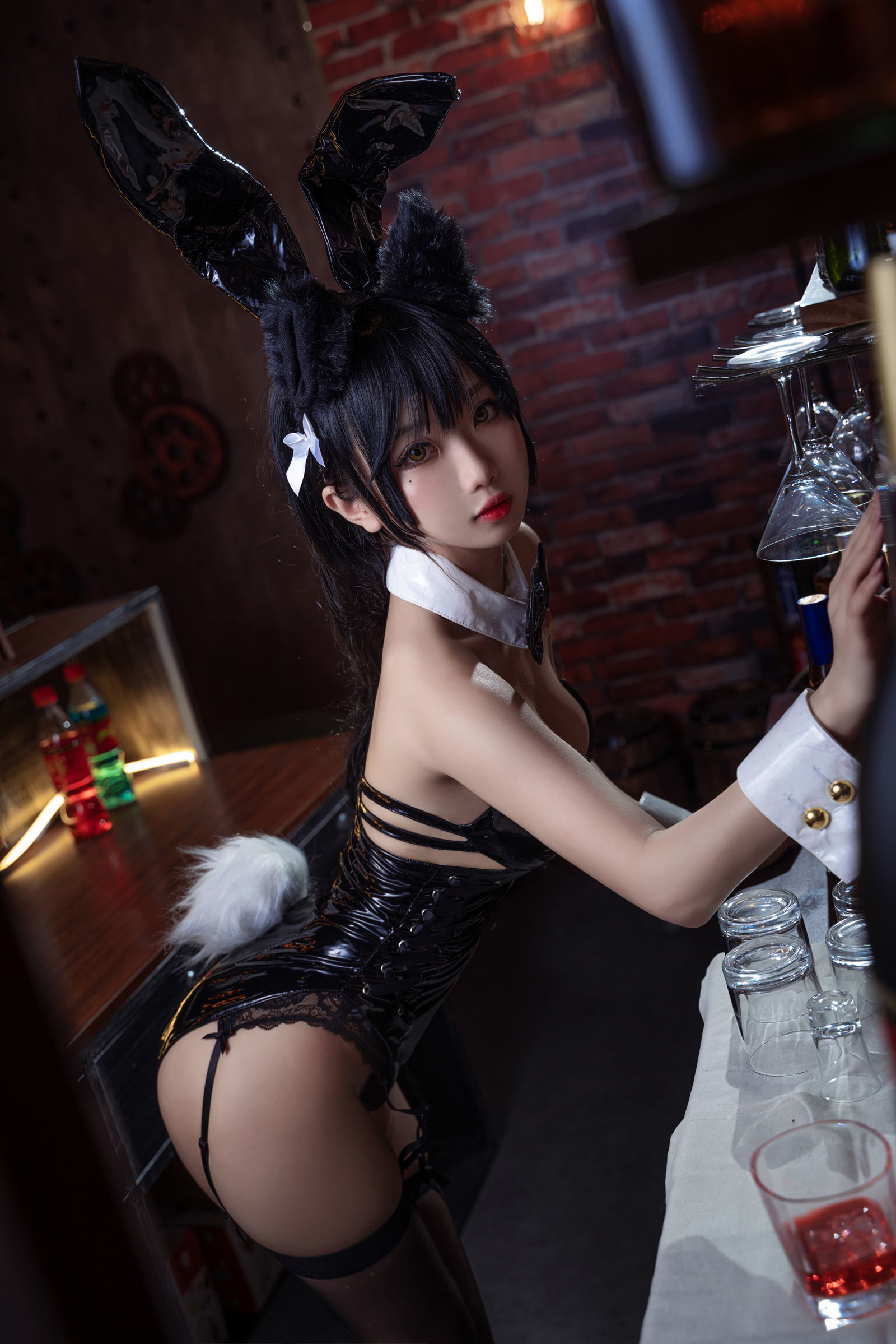 鬼畜瑶 - 黑色同人兔女郎-图2