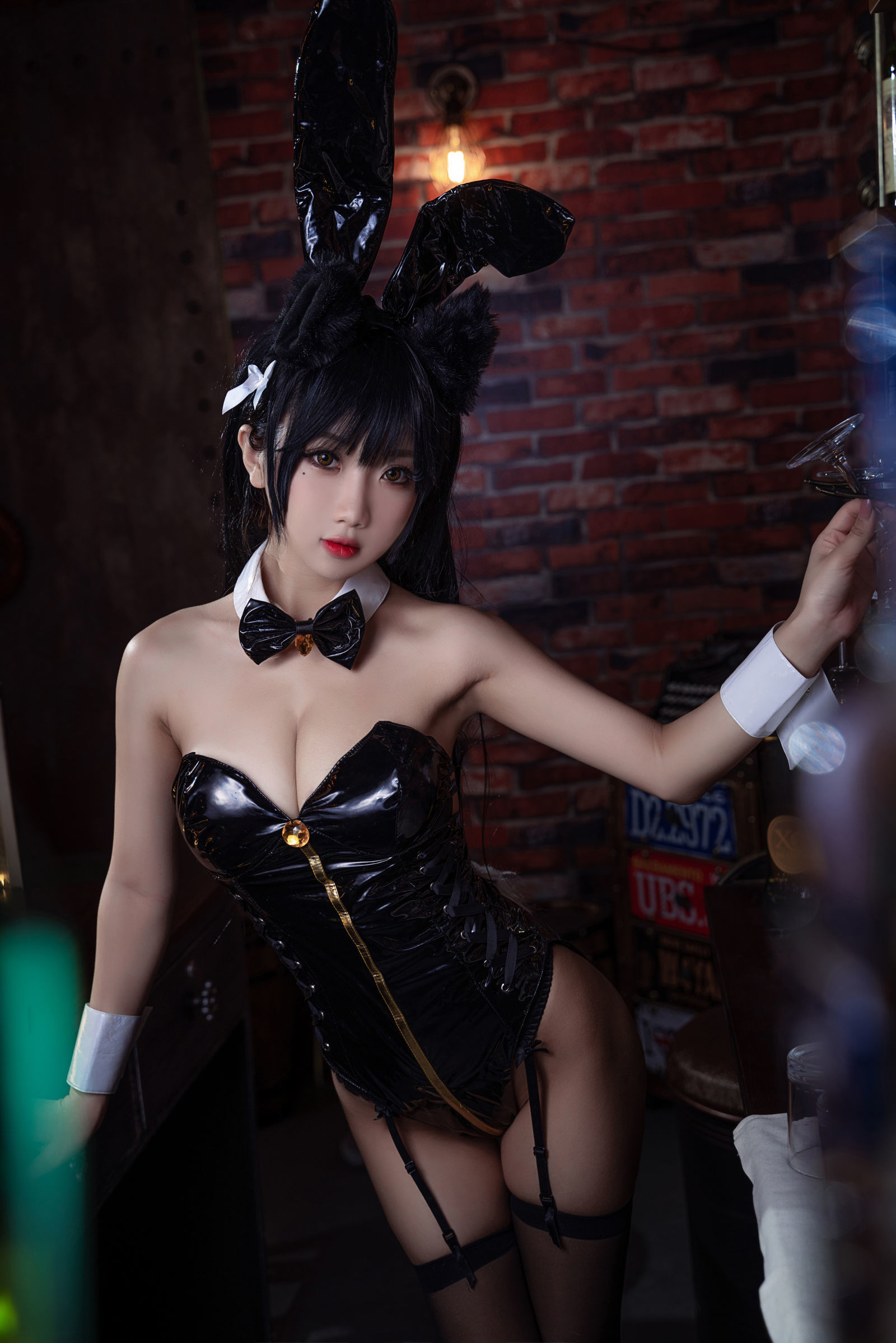 鬼畜瑶 - 黑色同人兔女郎-图3