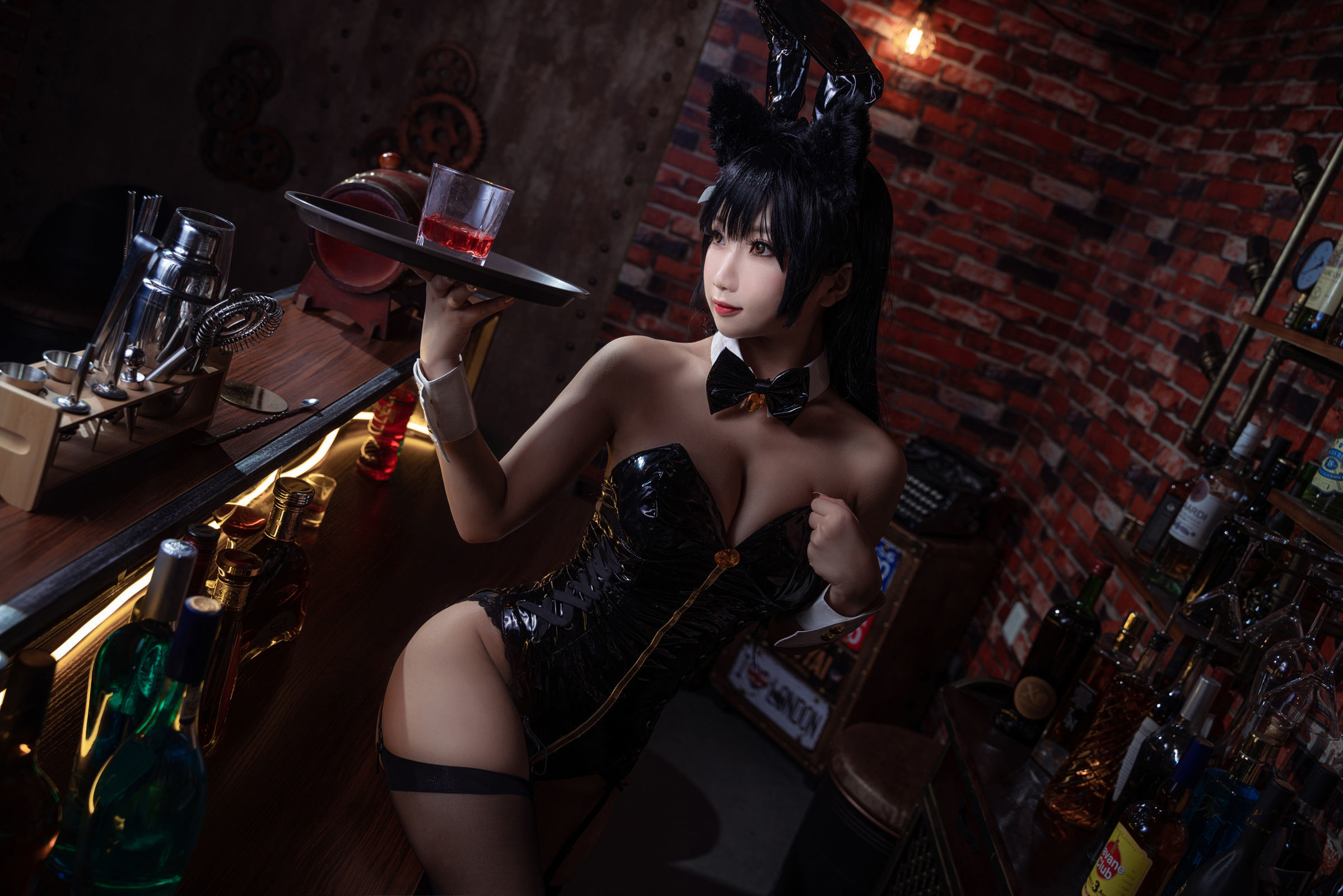 鬼畜瑶 - 黑色同人兔女郎-图6