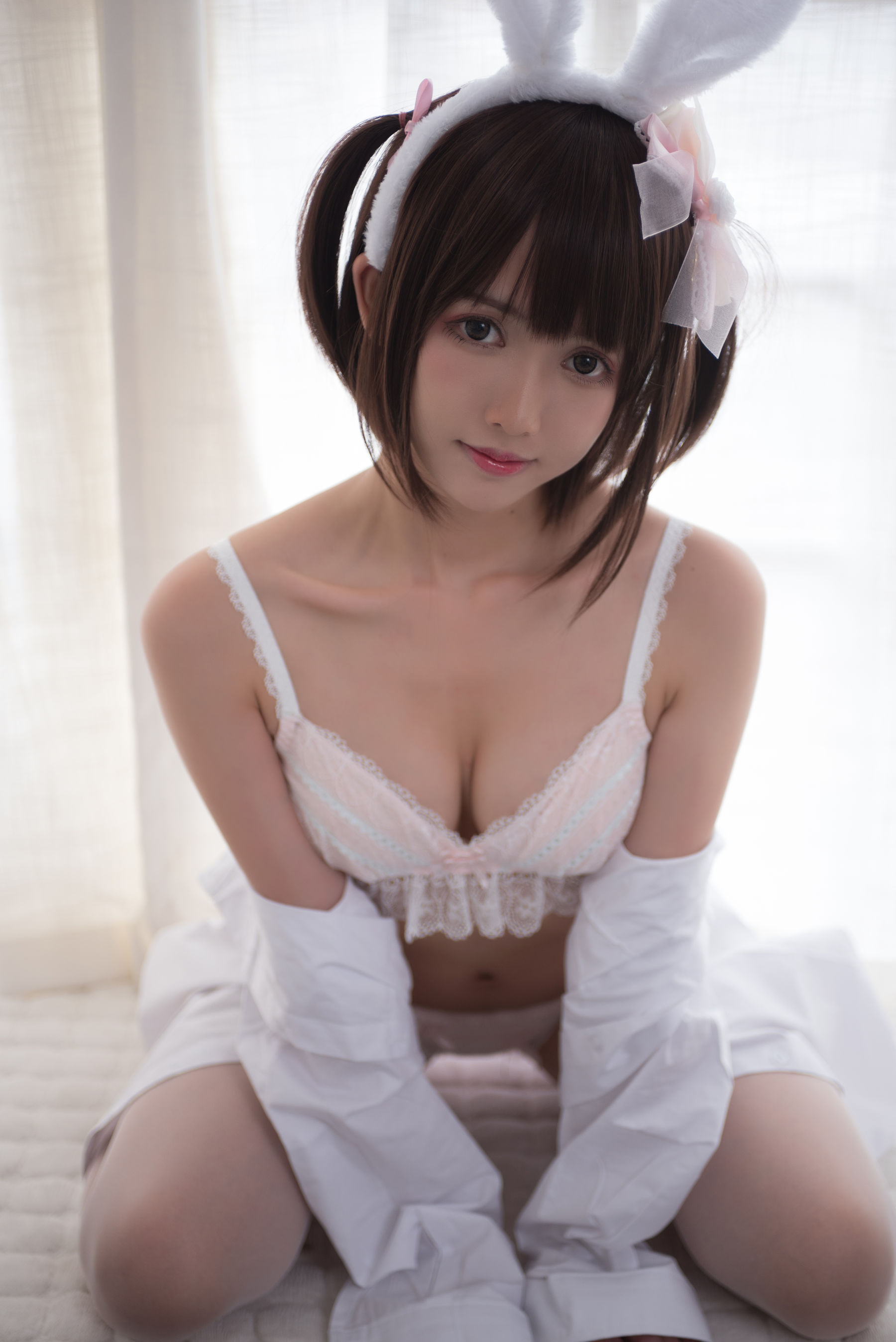 鳗鱼霏儿 - 兽耳 白色蕾丝情趣-图6