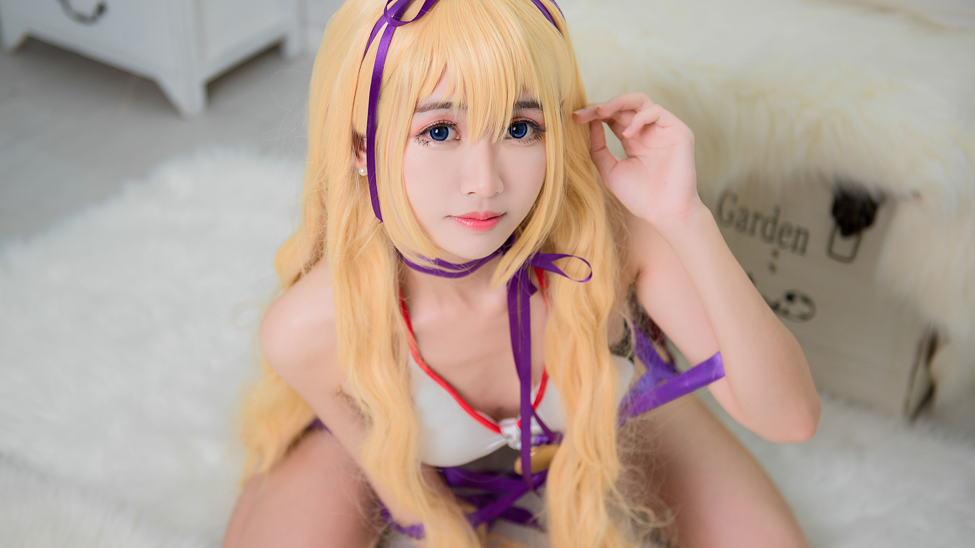 鳗鱼霏儿 - 性感吊带睡裙-图15