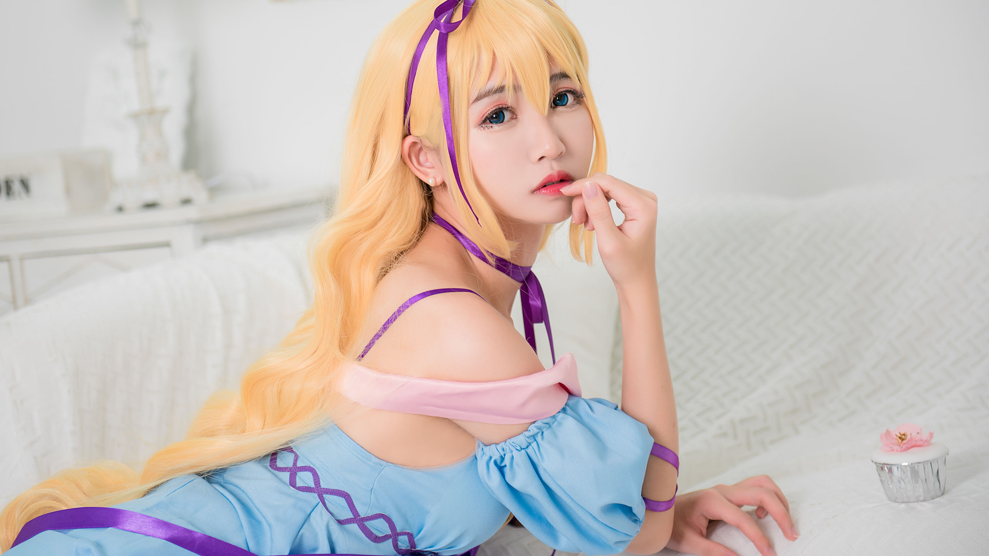 鳗鱼霏儿 - 性感吊带睡裙-图7