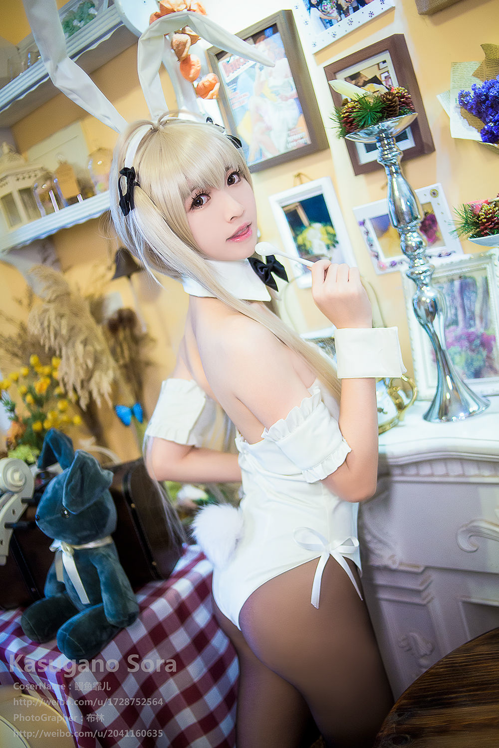鳗鱼霏儿 - 缘之空 穹妹 兔女郎 Cosplay-图14