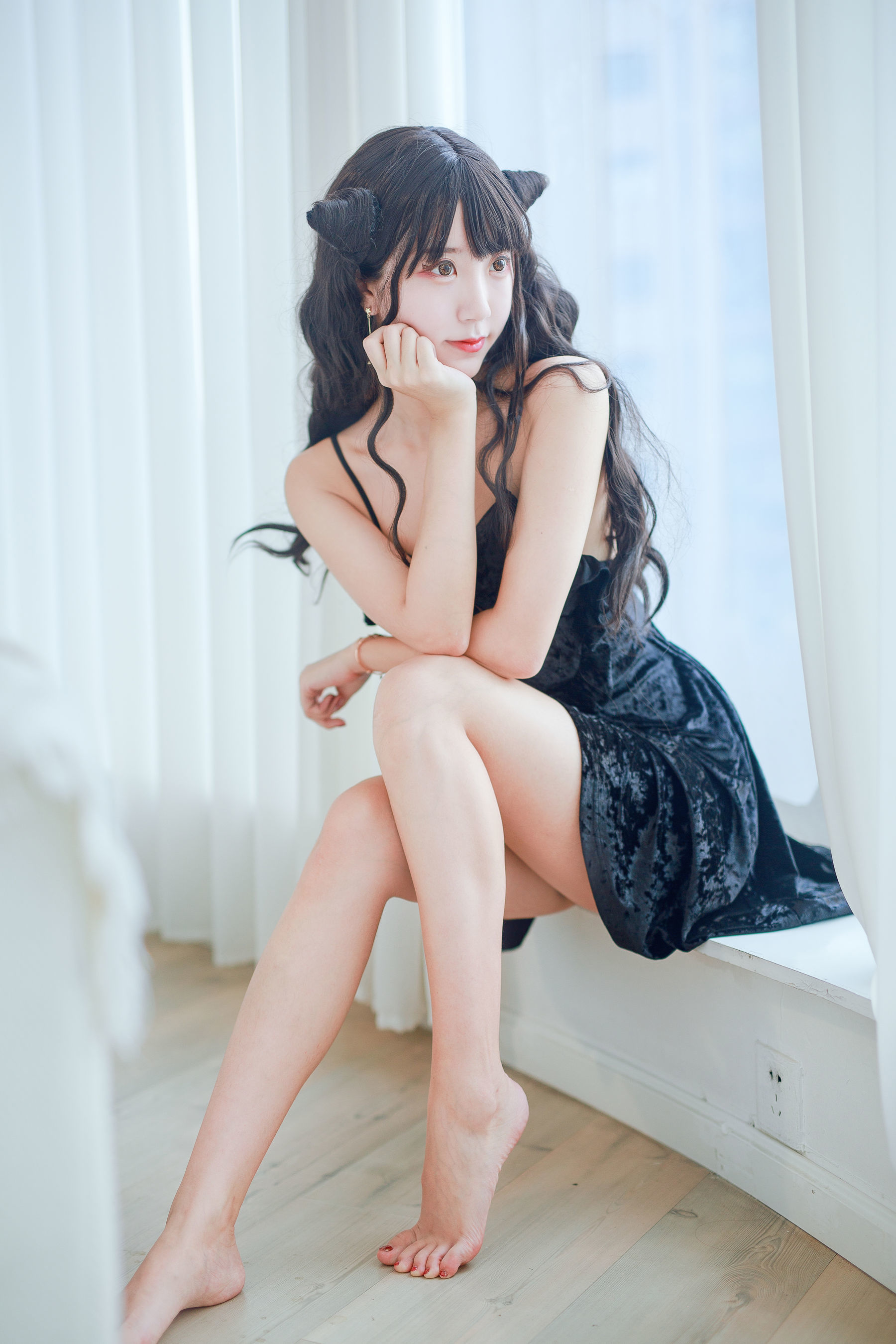 黑川 - 小恶魔黑裙子-图12