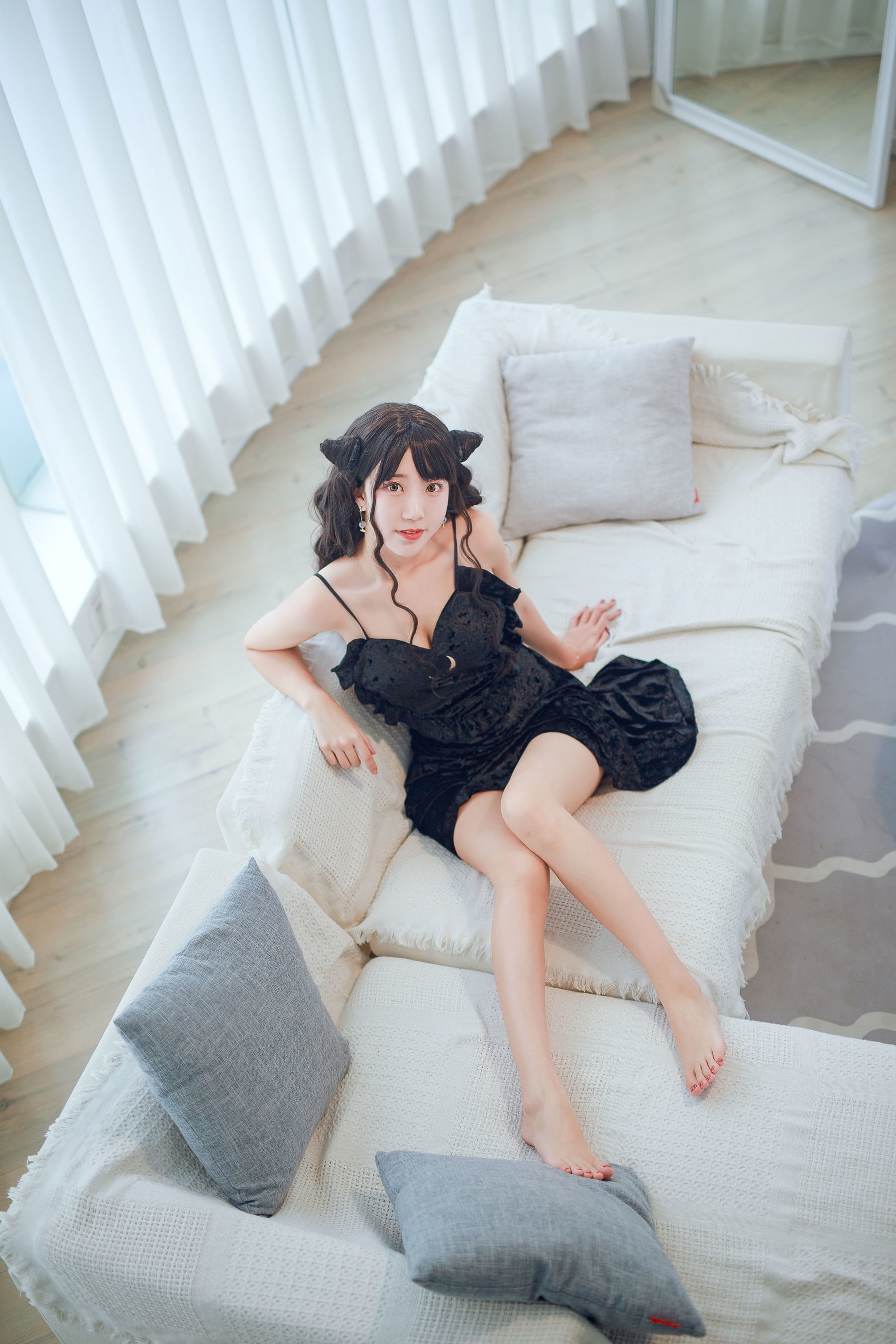 黑川 - 小恶魔黑裙子-图22