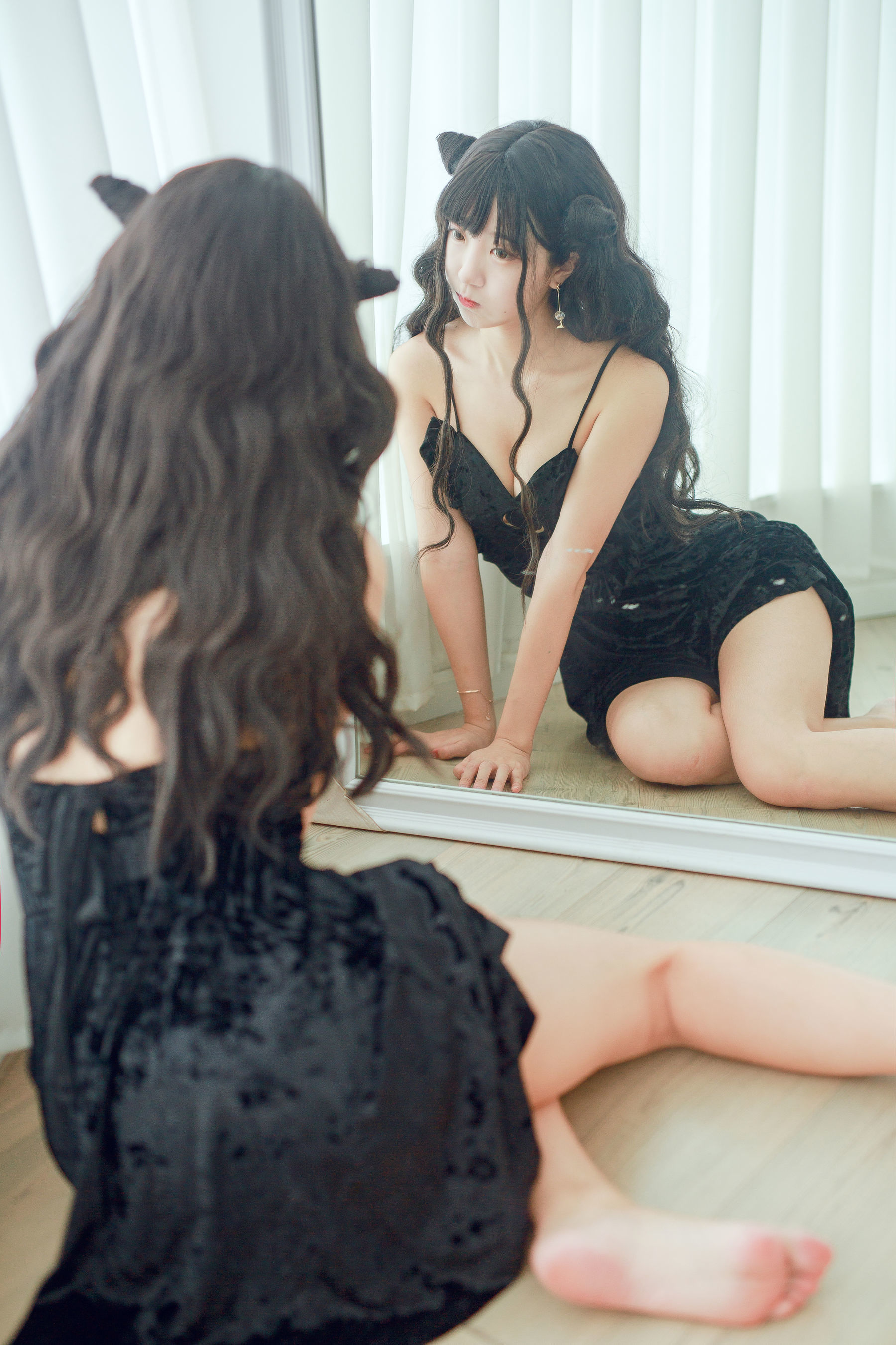 黑川 - 小恶魔黑裙子-图6