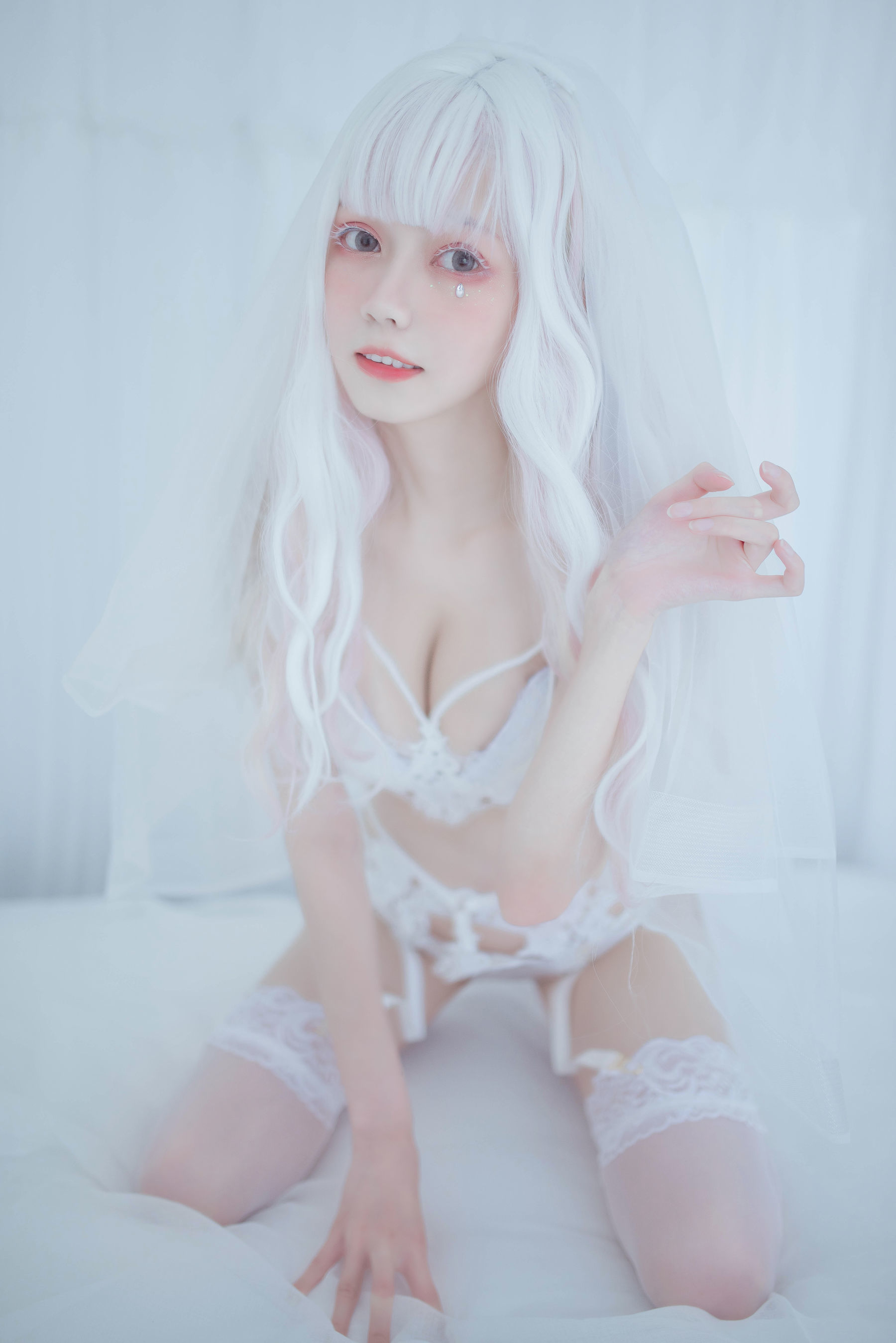 小妖精你的负卿 - 白色蕾丝私房-图17