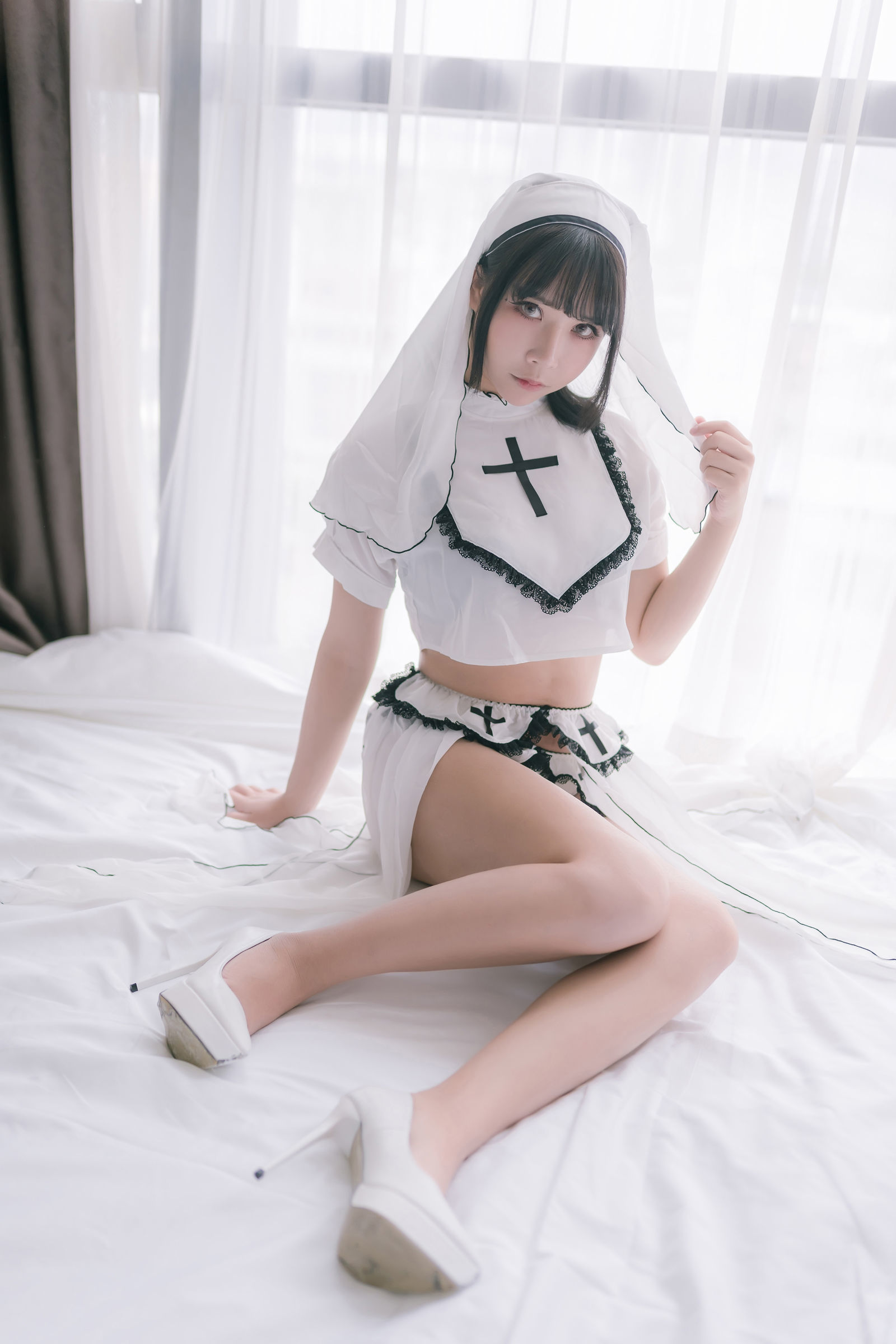 二次元妹子抱走莫子aa - 纯白修女-图10