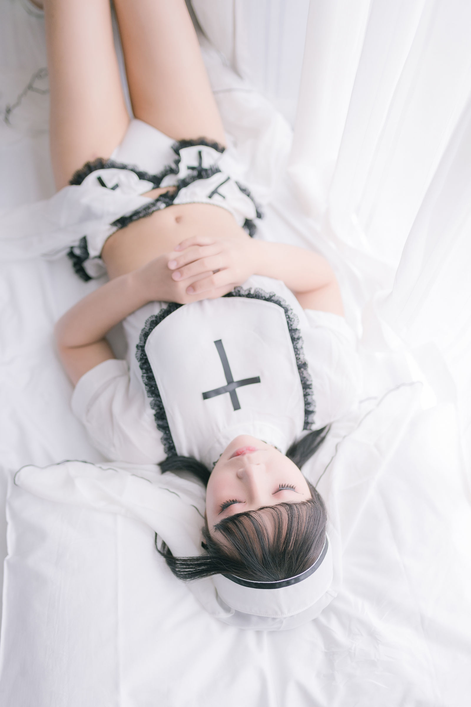 二次元妹子抱走莫子aa - 纯白修女-图13