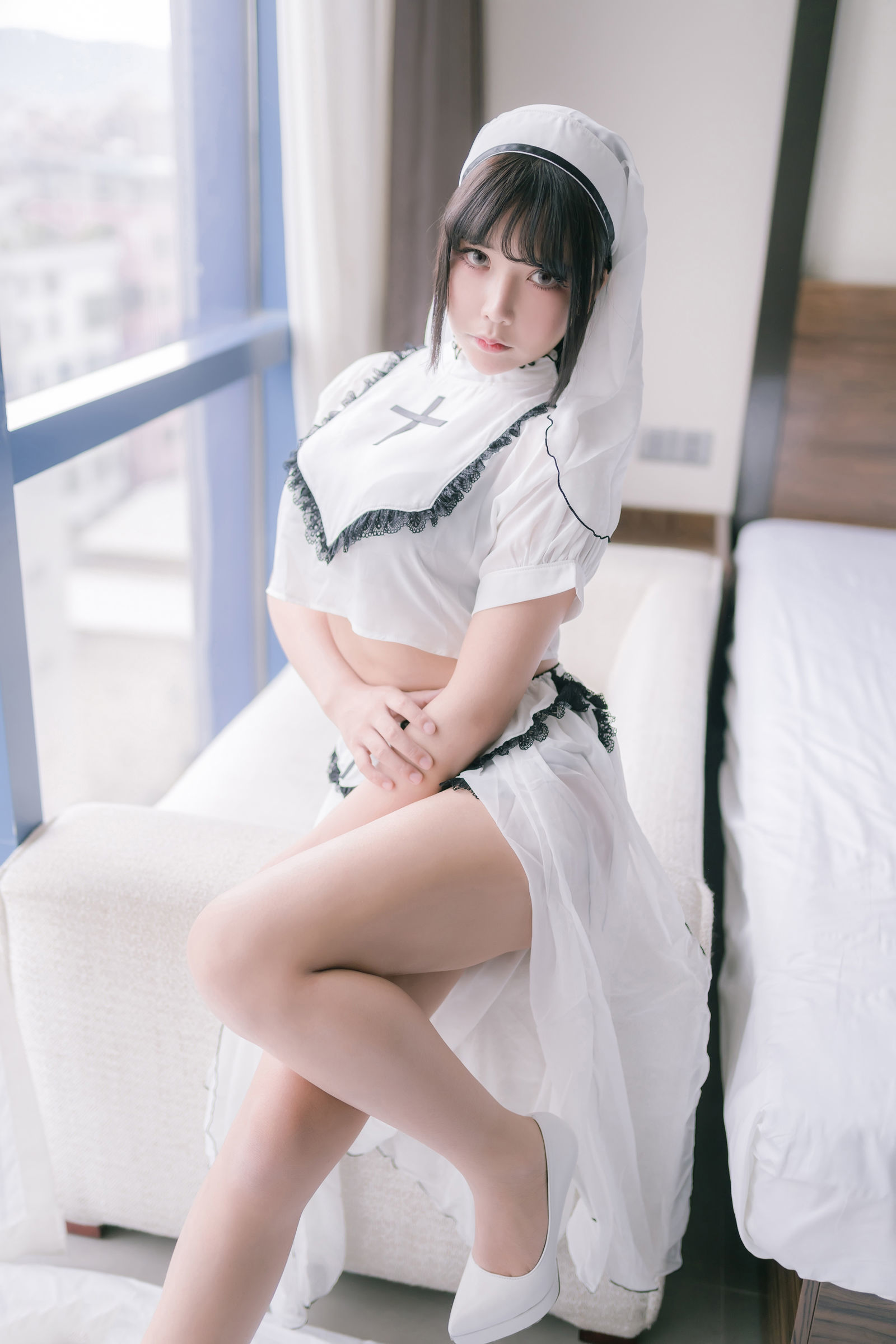二次元妹子抱走莫子aa - 纯白修女-图19