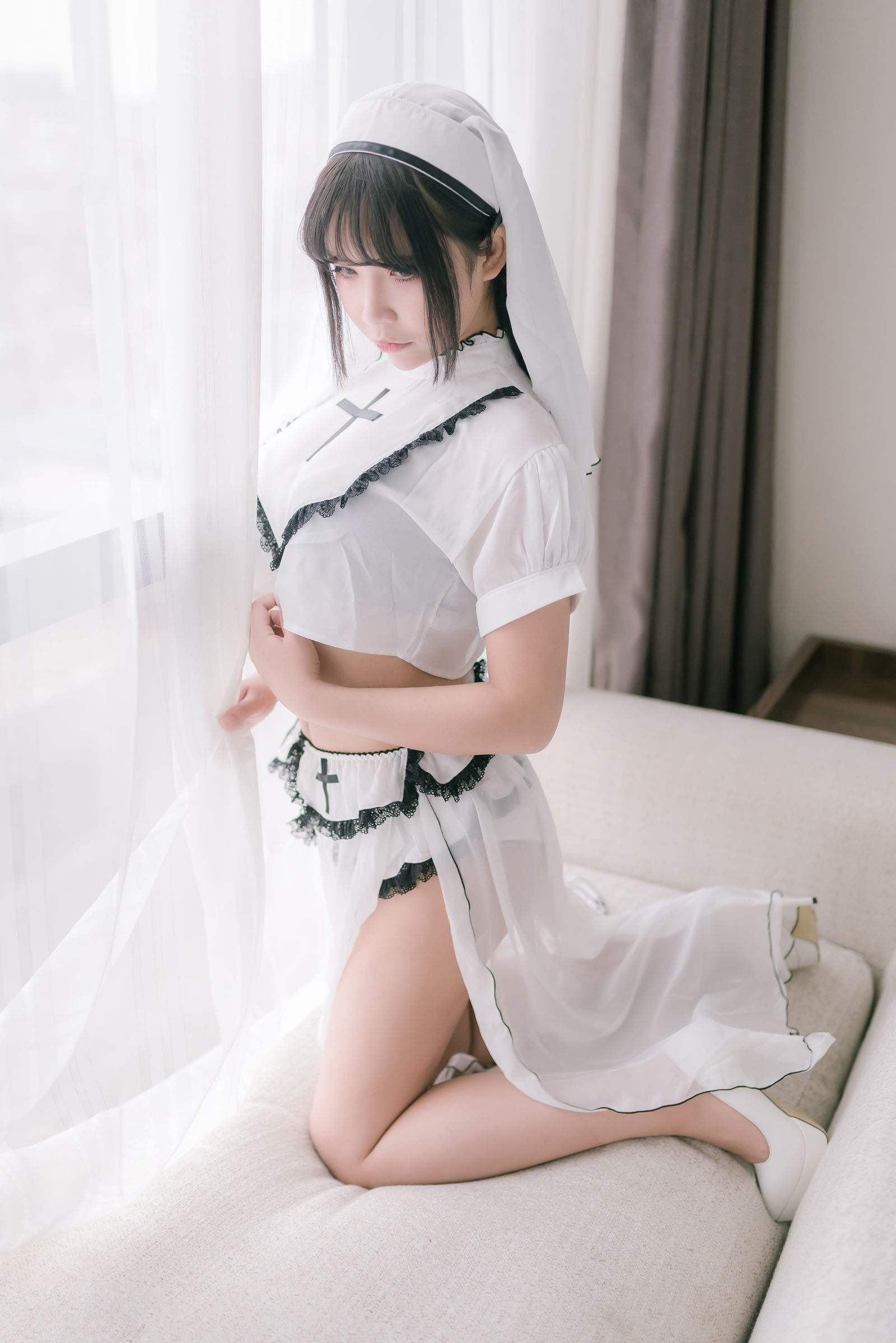 二次元妹子抱走莫子aa - 纯白修女-图23