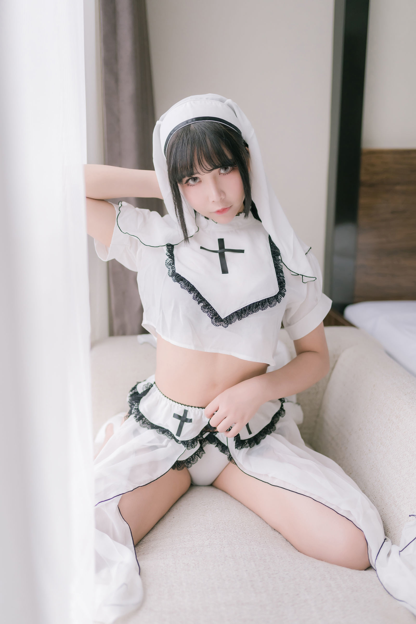 二次元妹子抱走莫子aa - 纯白修女-图29