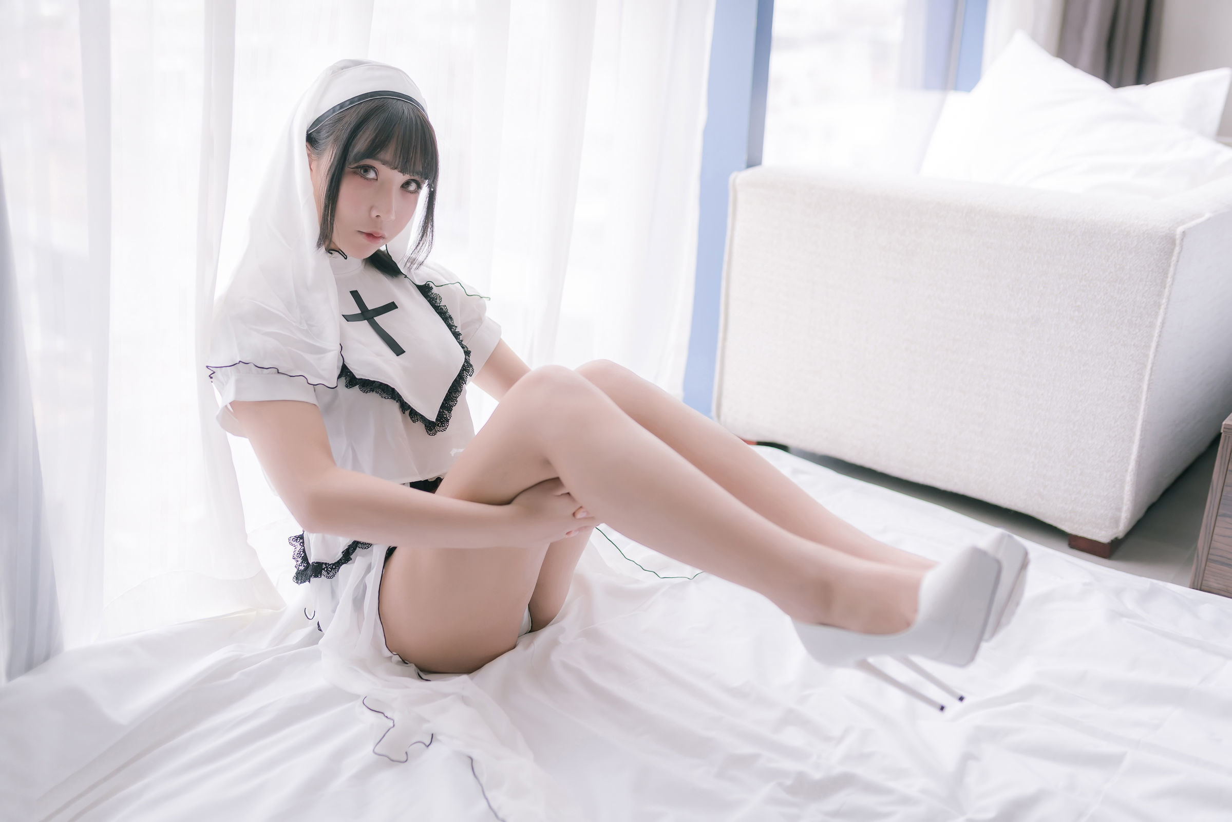 二次元妹子抱走莫子aa - 纯白修女-图33